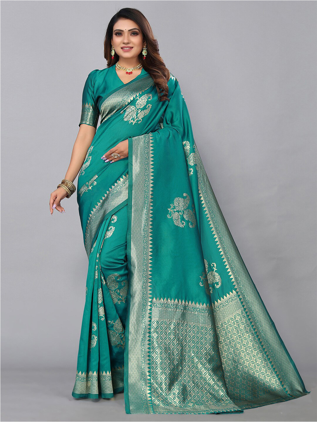 SIRIL Woven Design Zari Banarasi Saree