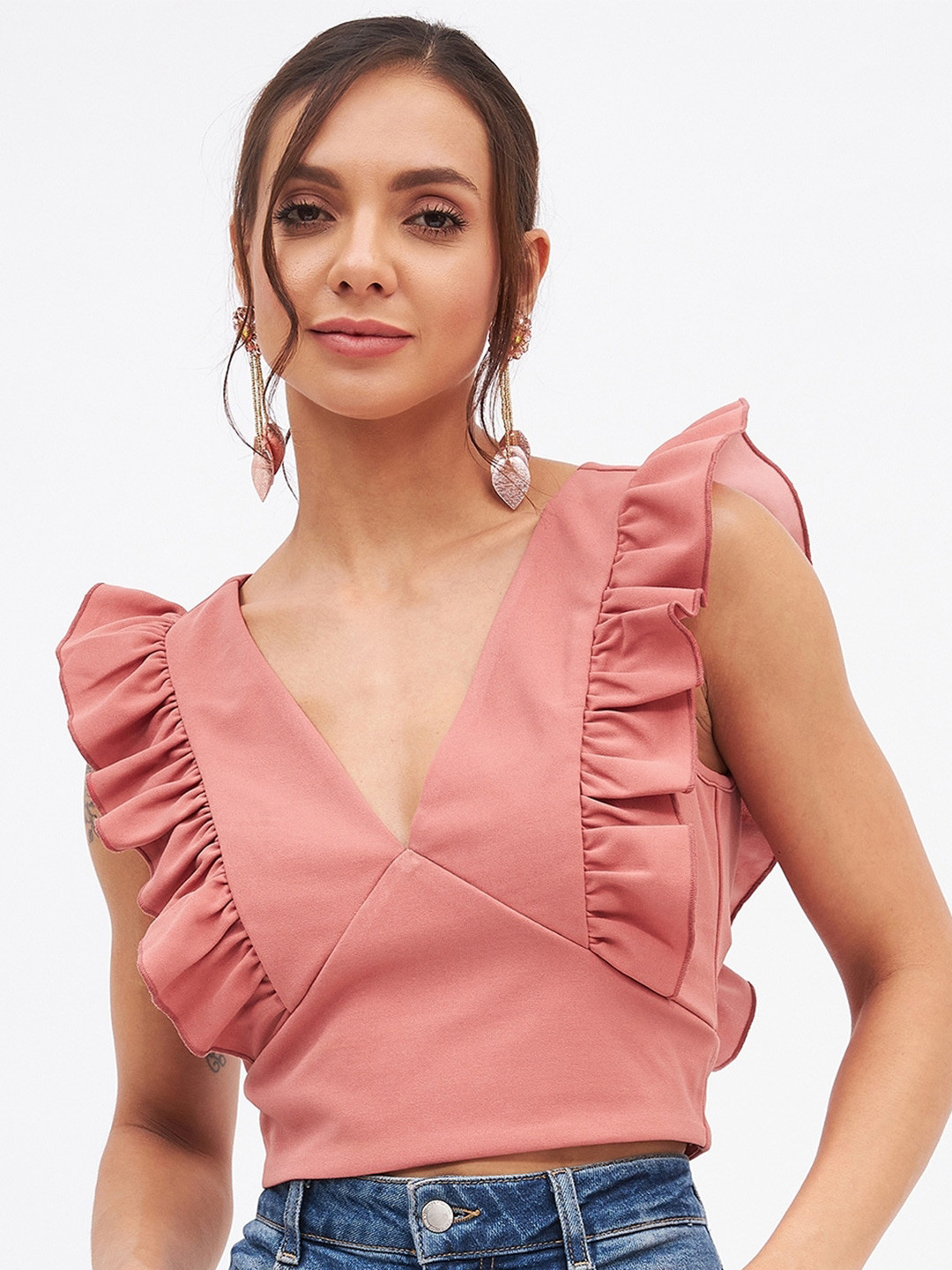 Kibo Ruffle Crop Top