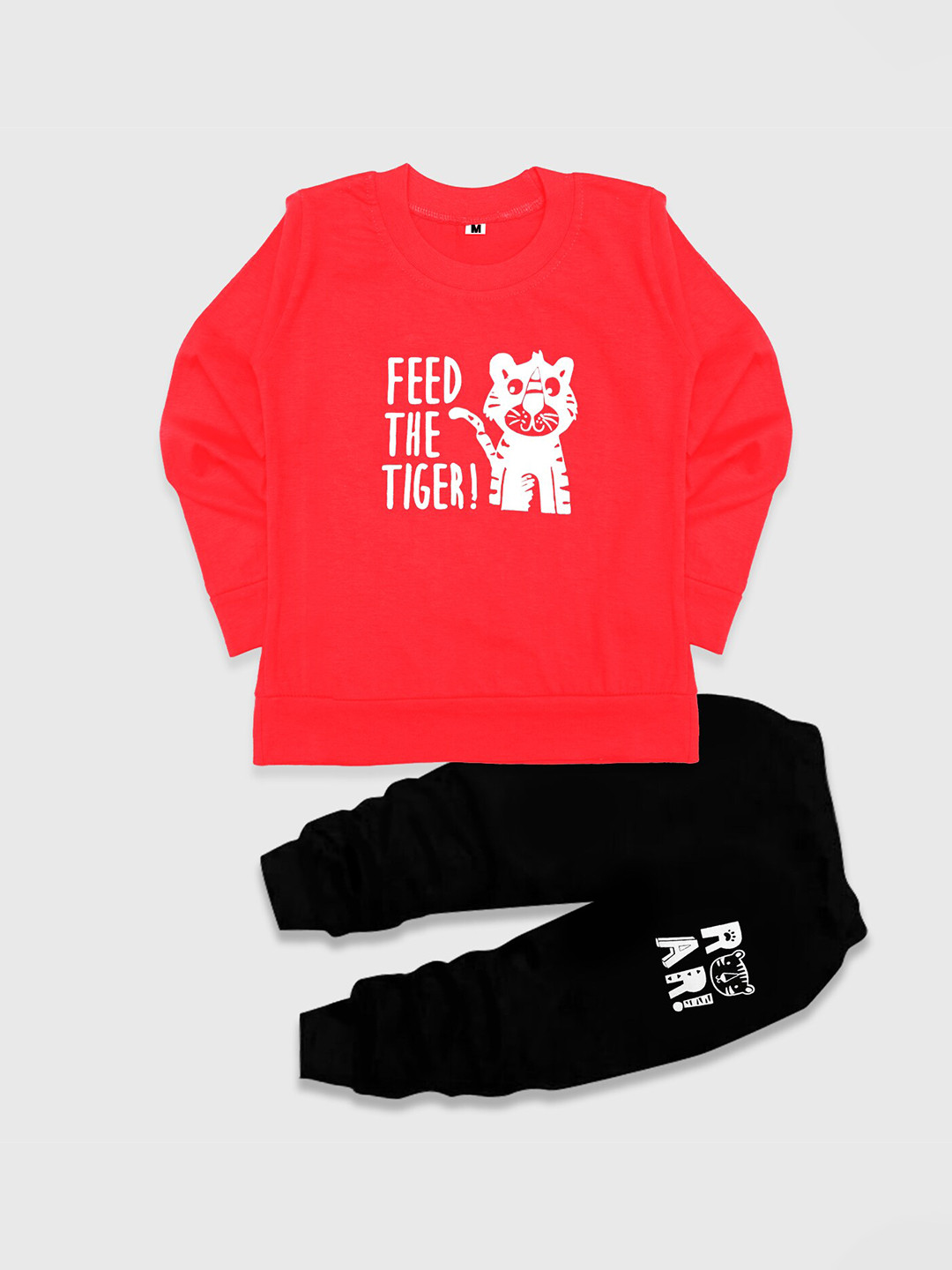 Silver Fang Kids Printed T-shirt with Pyjamas Clothing Set