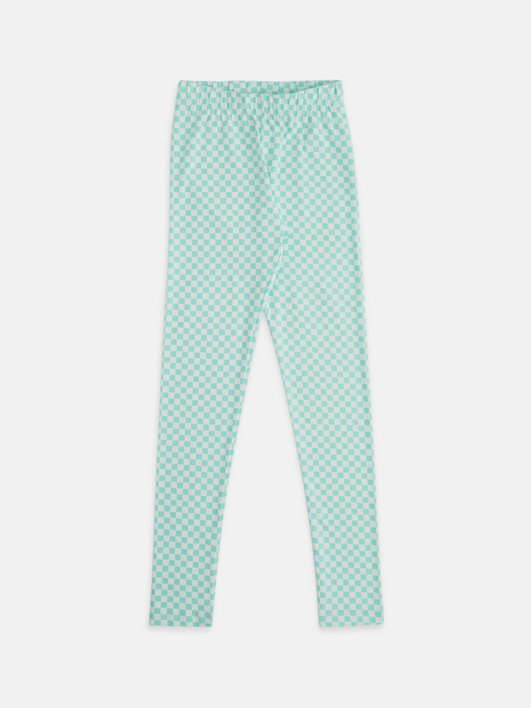 Pantaloons Junior Girls Checked Cotton Ankle-Length Leggings