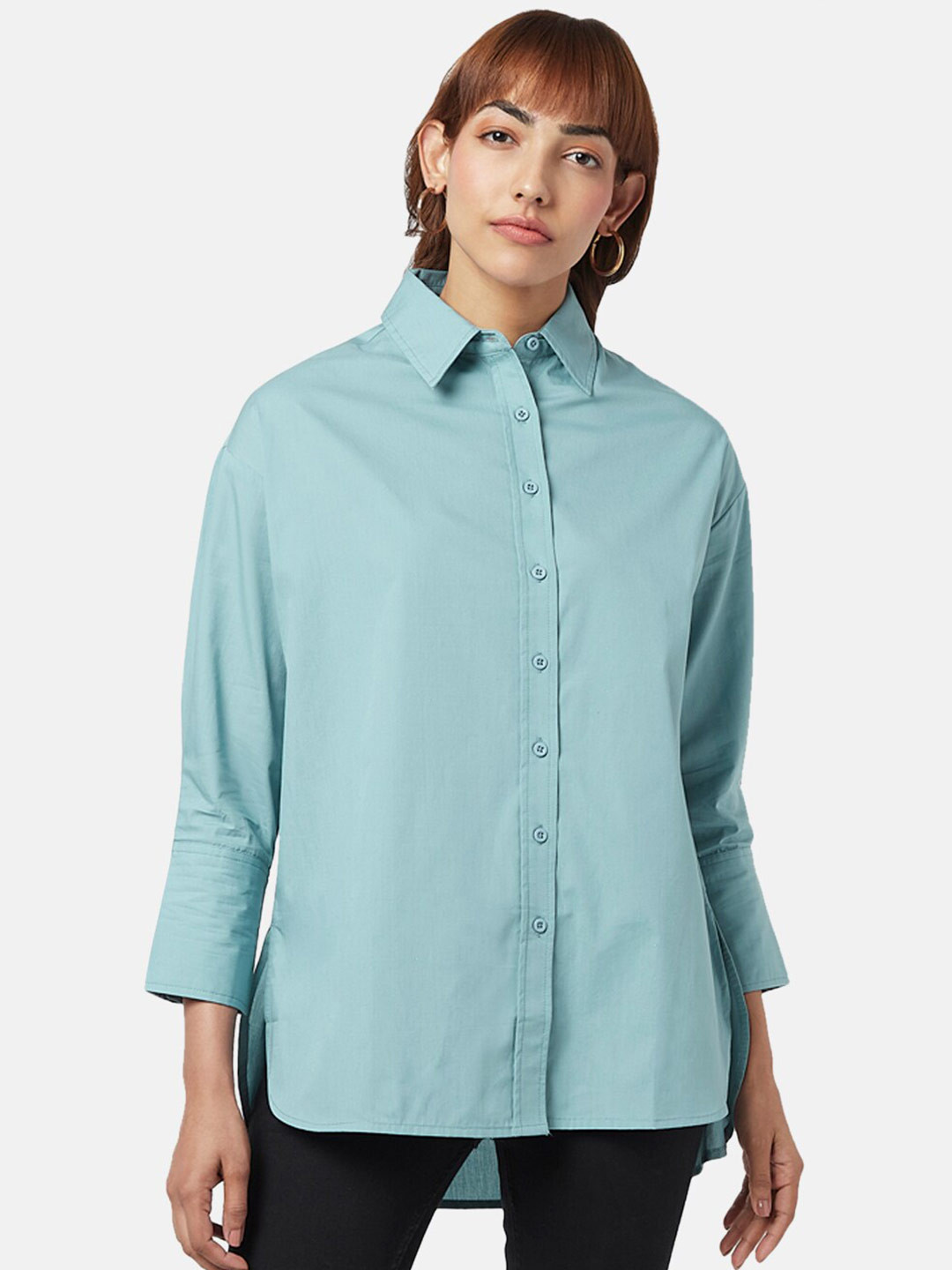 SF JEANS by Pantaloons Shirt Style Longline Cotton Top