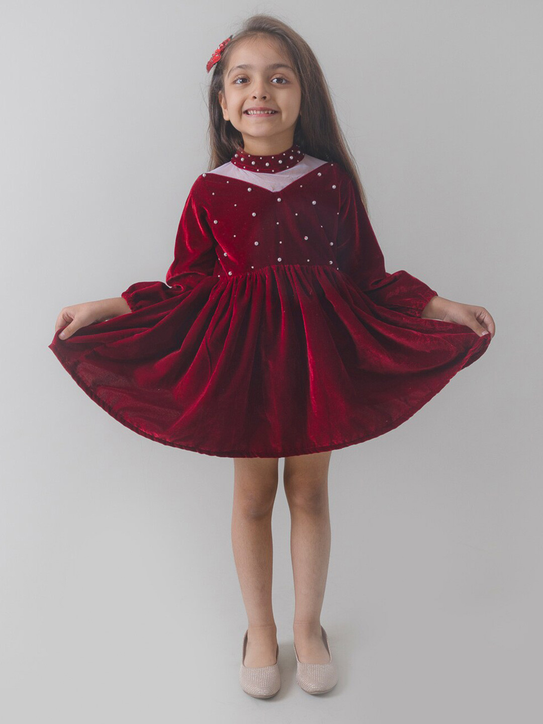 Fairies Forever Embellished Velvet Dress