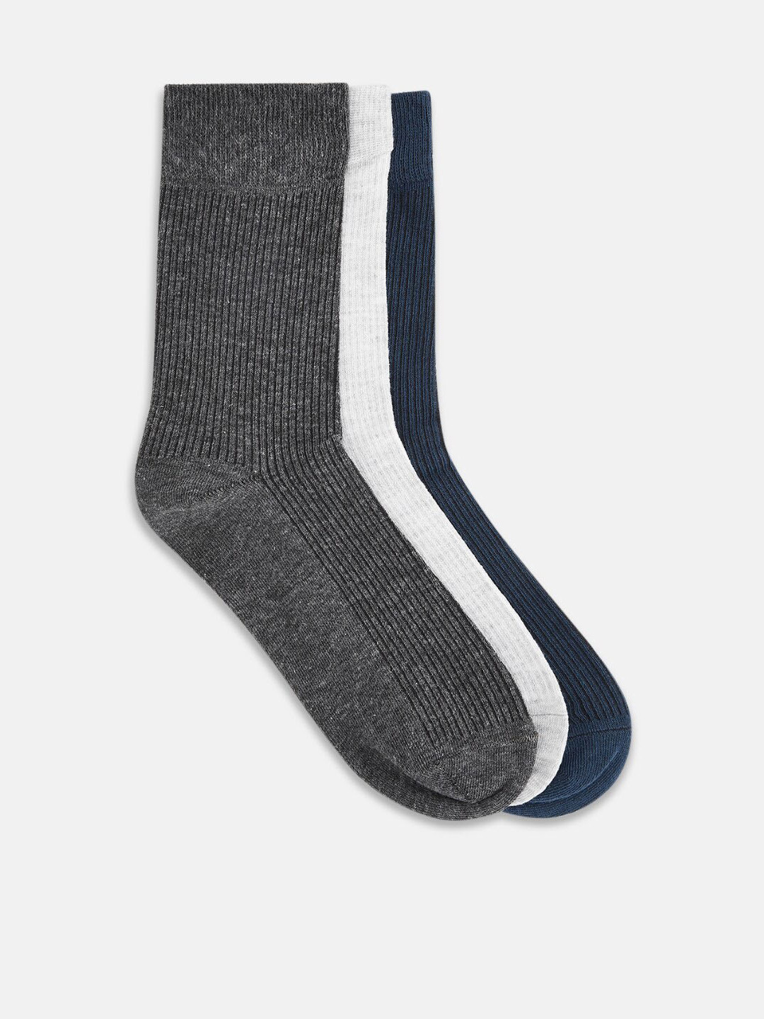 BYFORD by Pantaloons Men Pack Of 3 Patterned Calf-Length Socks