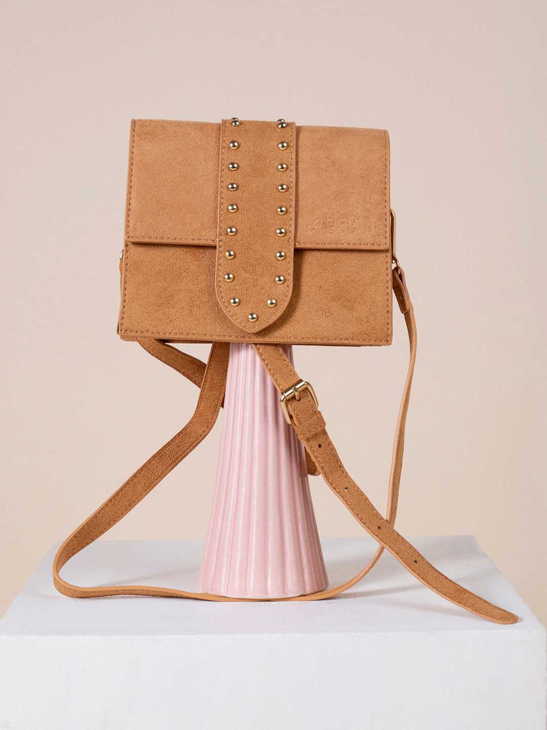 HAUTE SAUCE   Embellished PU Structured Sling Bag