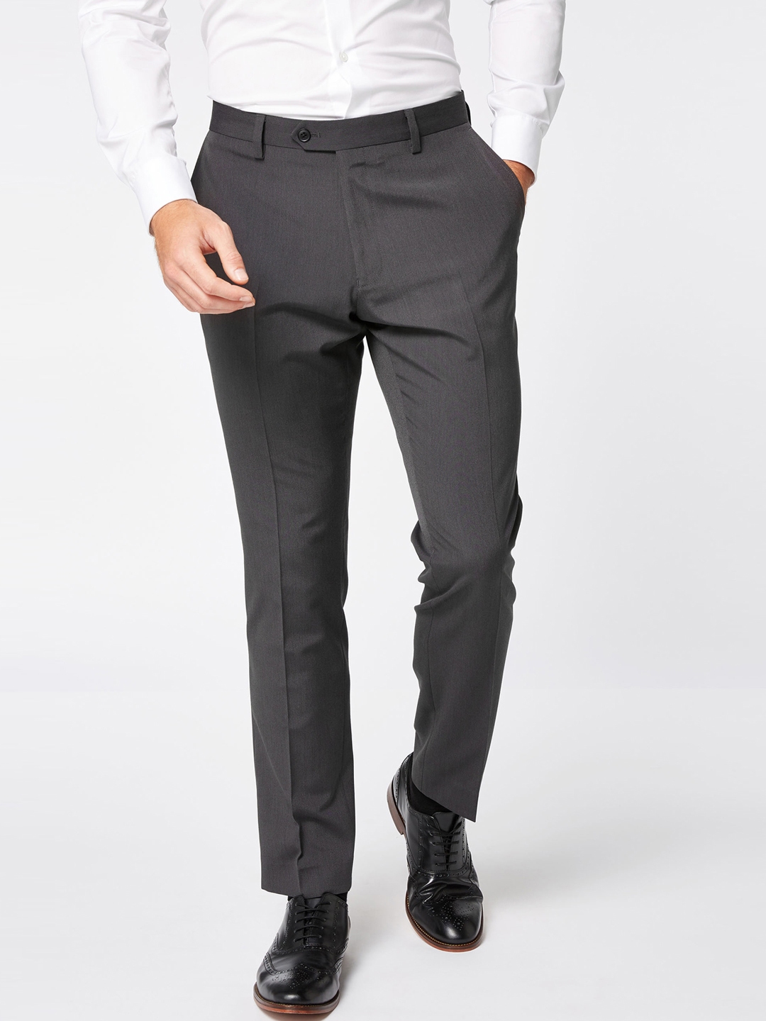 Next Look Slim Fit Men Black Trousers  Buy Next Look Slim Fit Men Black  Trousers Online at Best Prices in India  Flipkartcom