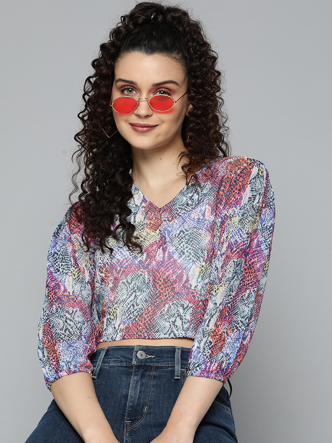 HERE&NOW Printed Crop Top