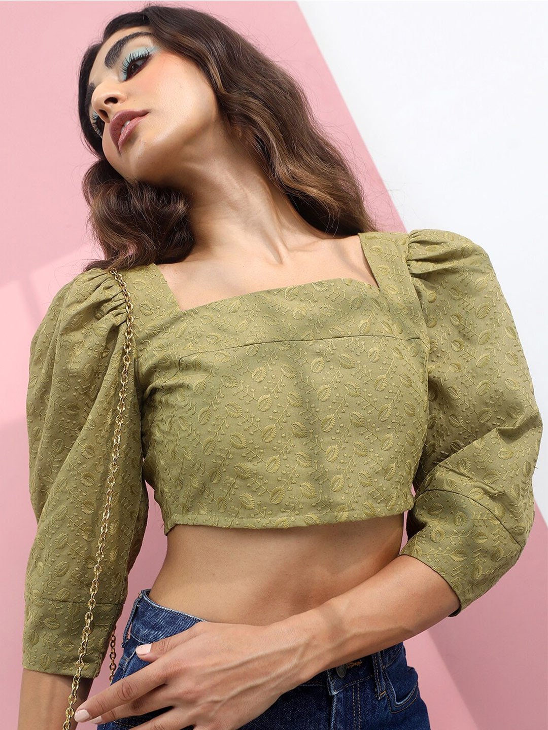 Tokyo Talkies Floral Crop Top