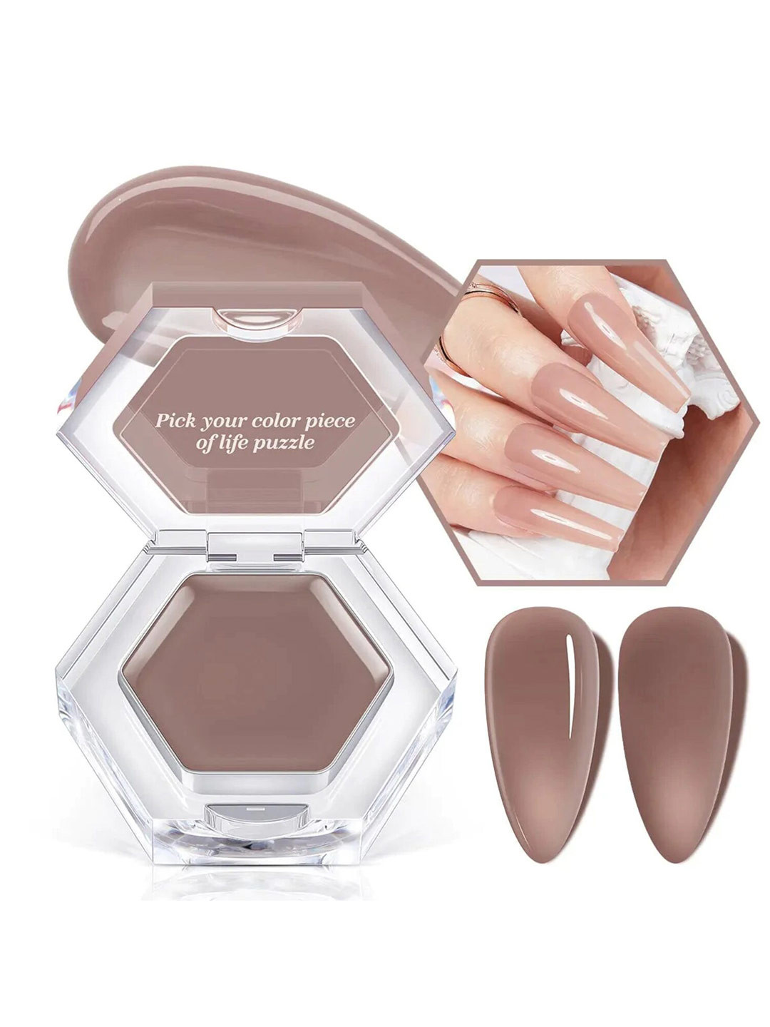 Modelones Long Lasting Cream UV Gel Nail Polish 3 gm - Creme Nude  B101090025A