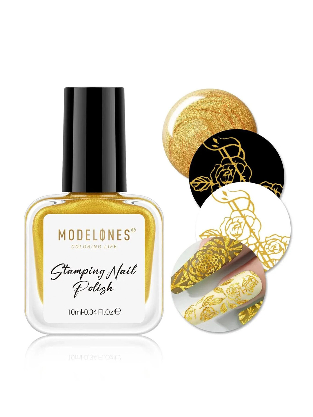 Modelones Stamping Nail Polish 10ml - Gold