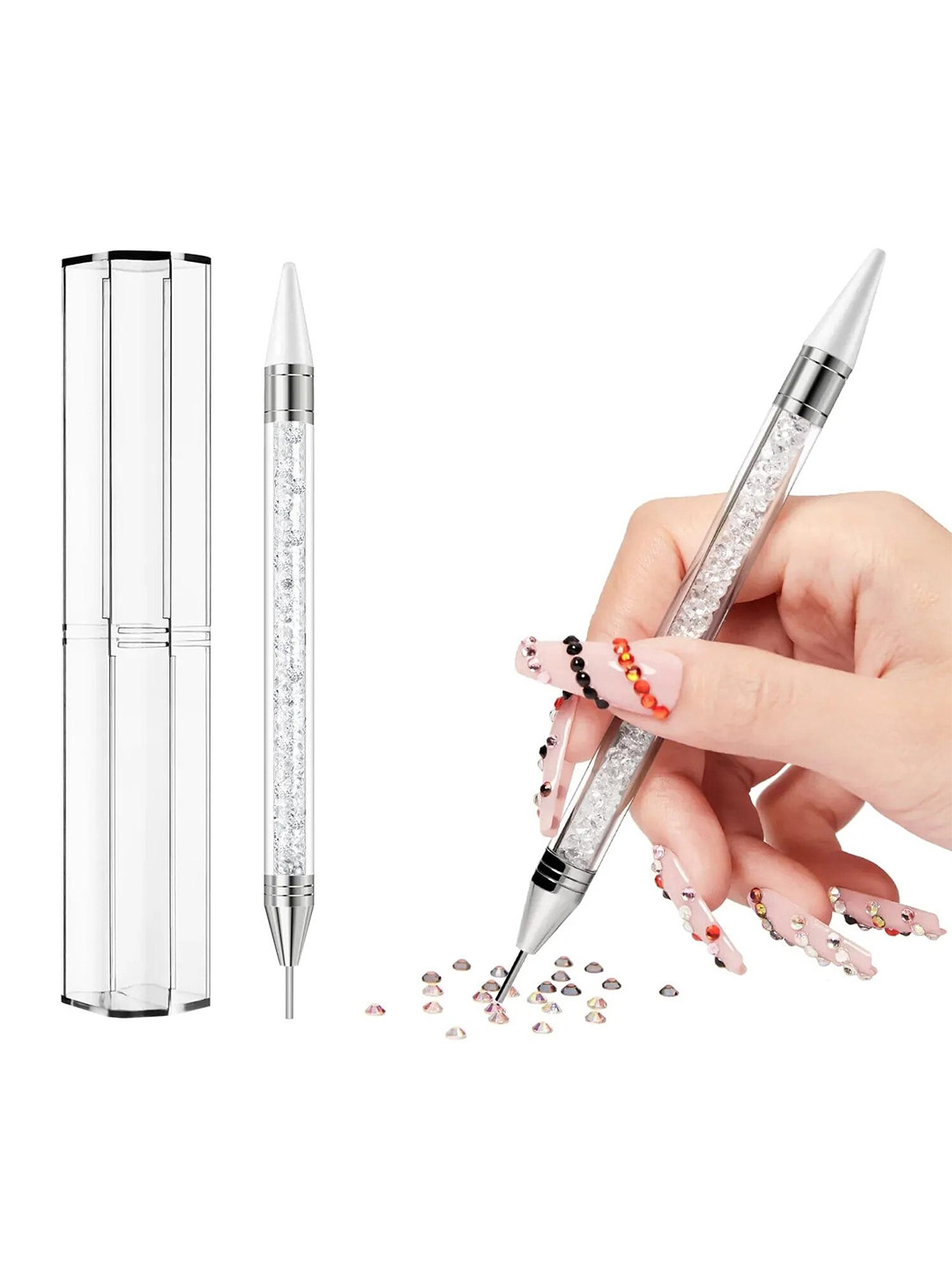 Modelones Crystal Picker & Applicator Tool with Storage Box