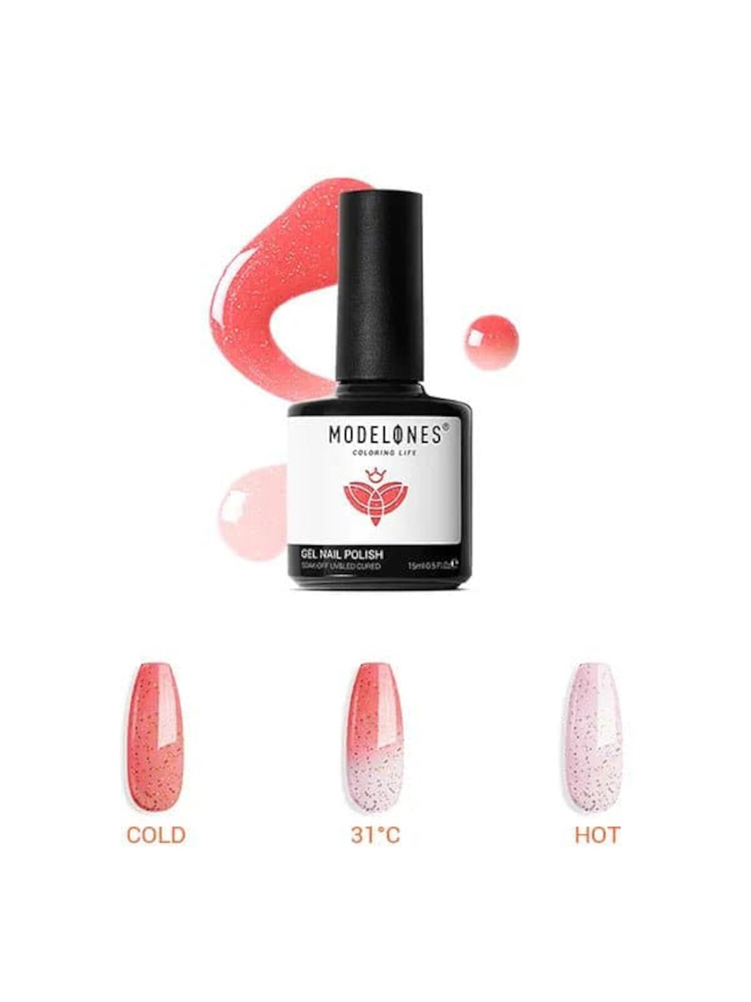 Modelones Colouring Life  Thermal Inspire Gel UV gel Nailpolish-7 ml-Shade MD 1179