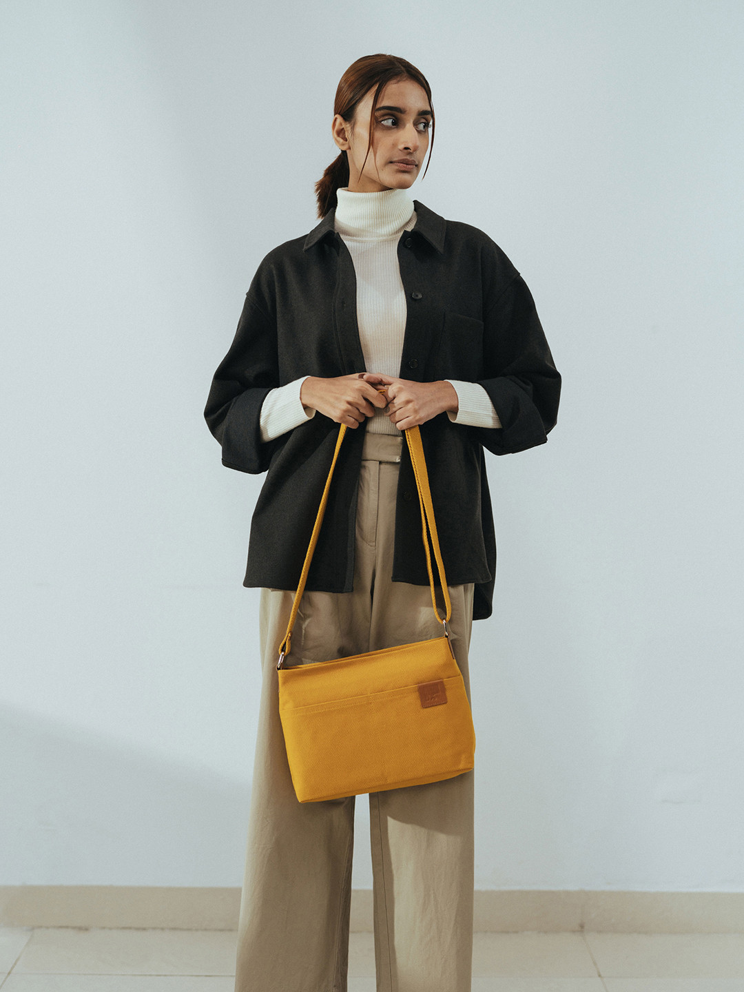 DailyObjects Colourblocked Structured Crossbody Bag