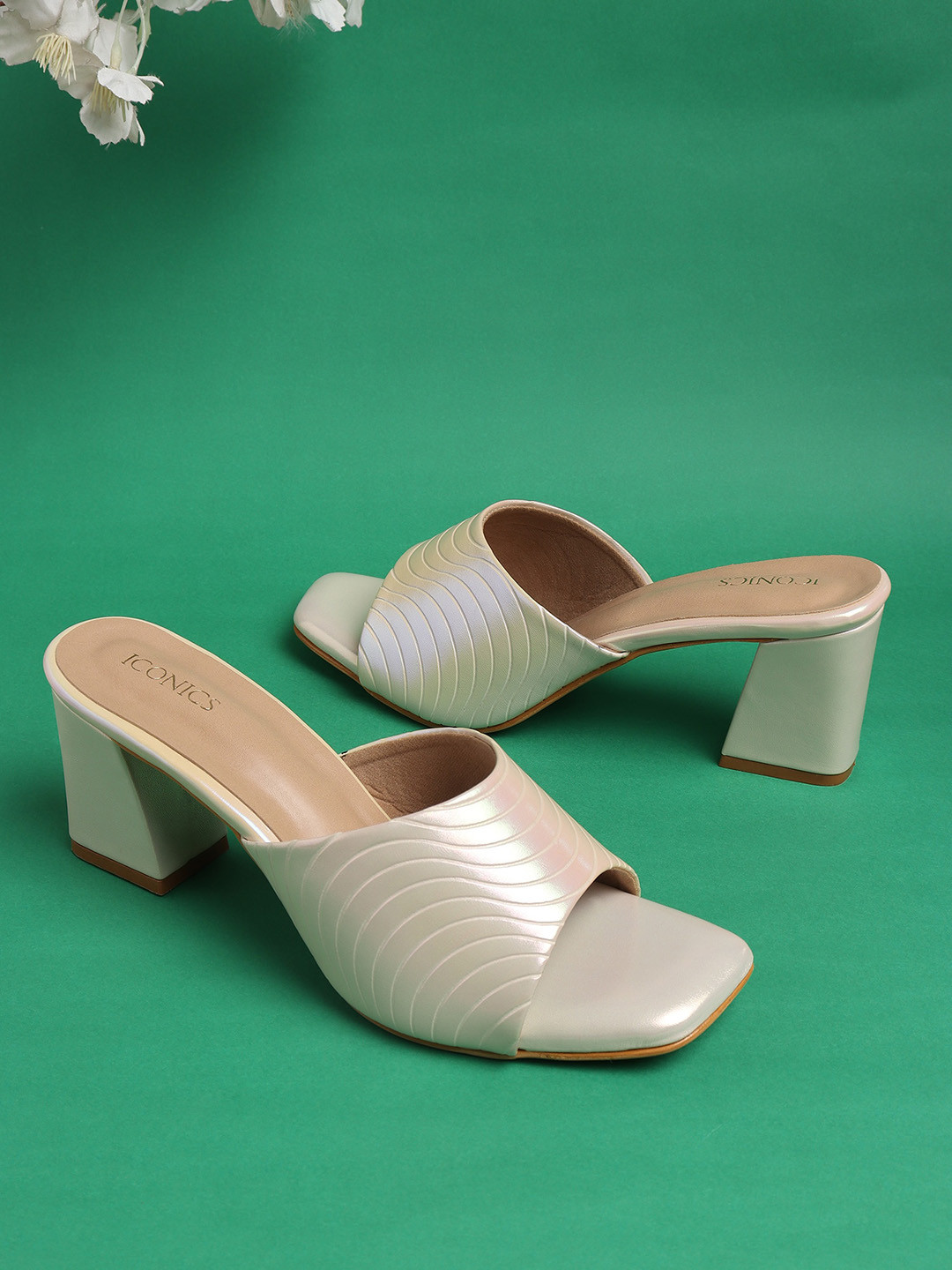 ICONICS Textured Block Heels