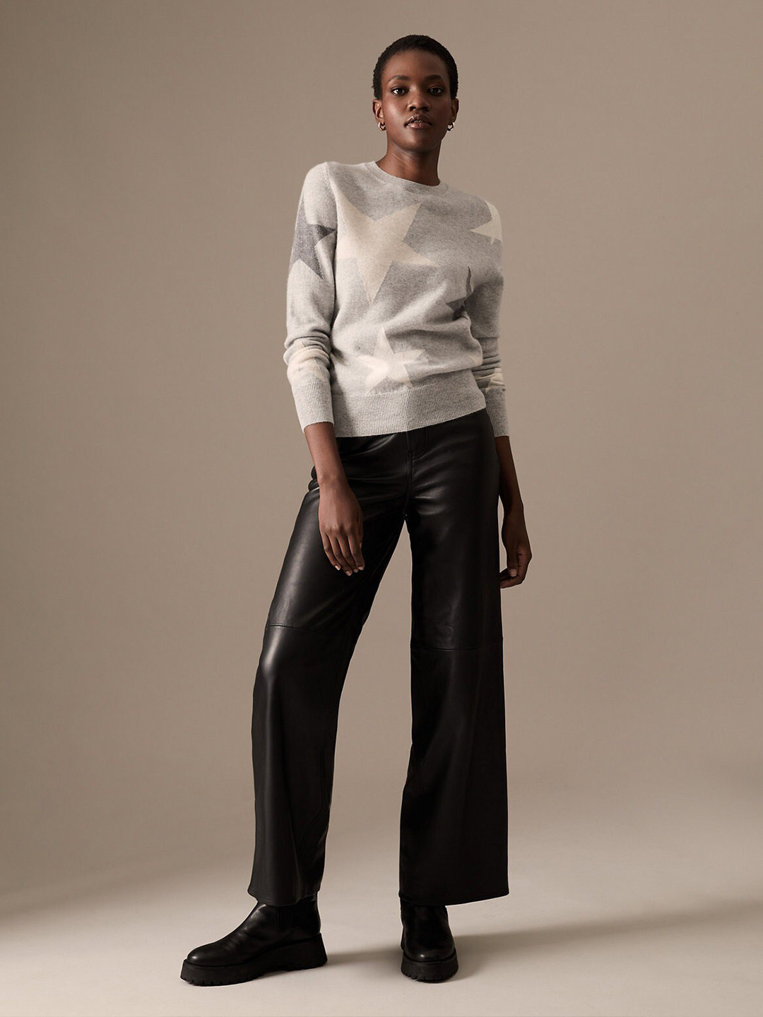 Marks & Spencer Women Printed Cashmere Pullover