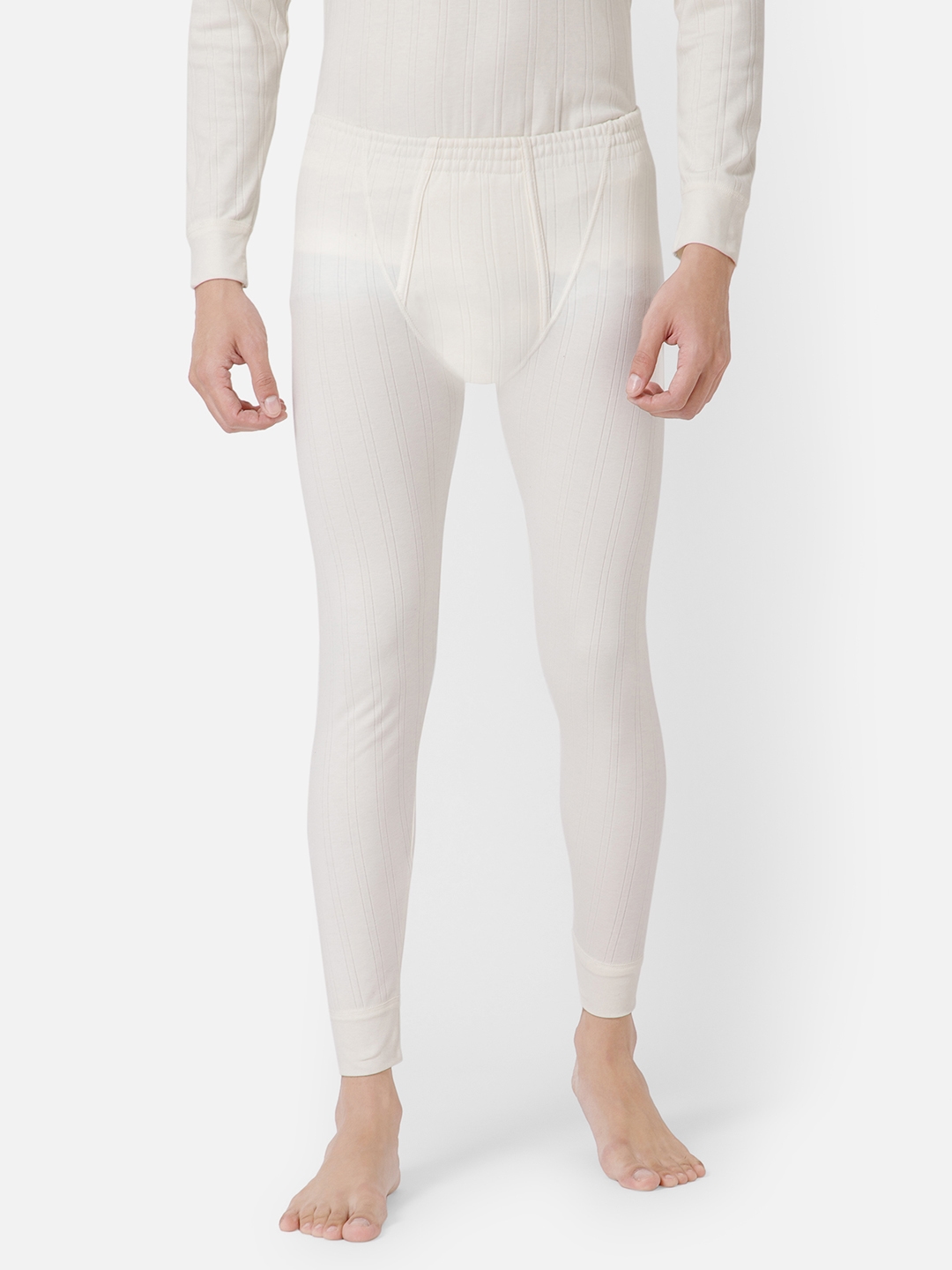 Buy BODYCARE INSIDER Women Off White Solid Thermal Bottoms