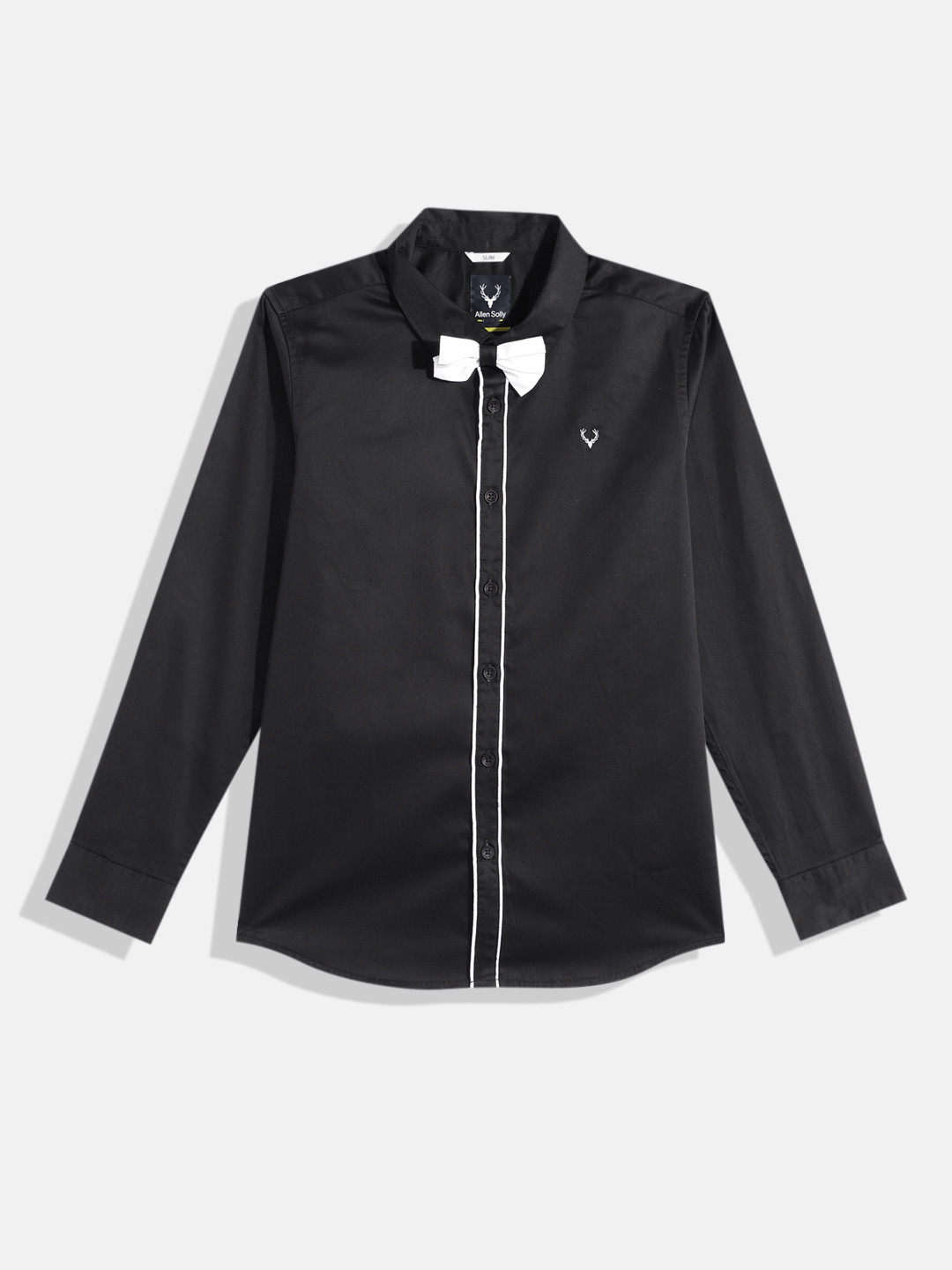 Allen Solly Junior Boys Pure Cotton Shirt with Bow Tie