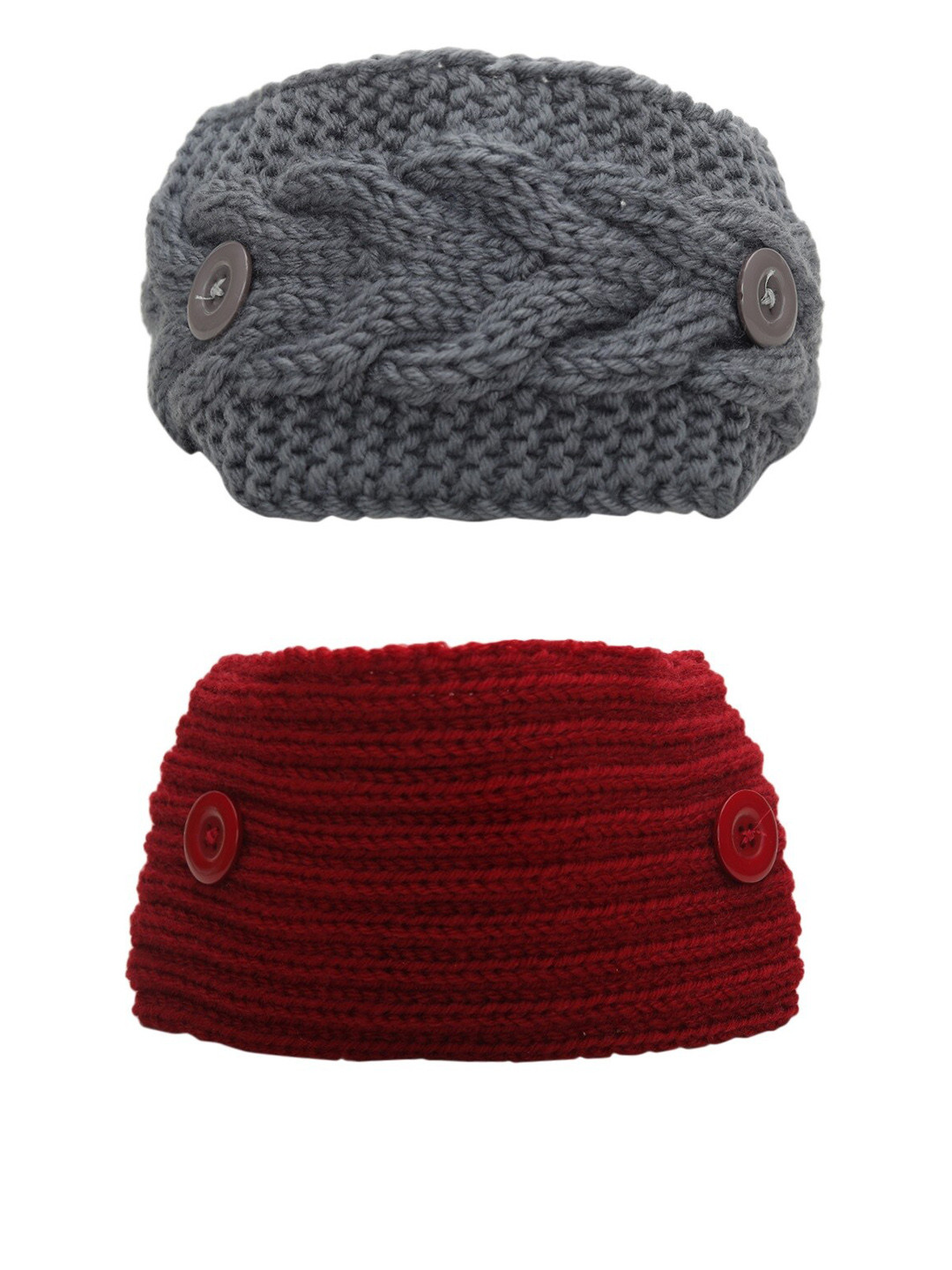 EL REGALO Women Pack Of 2 Knitted Chill Wrap Headbands