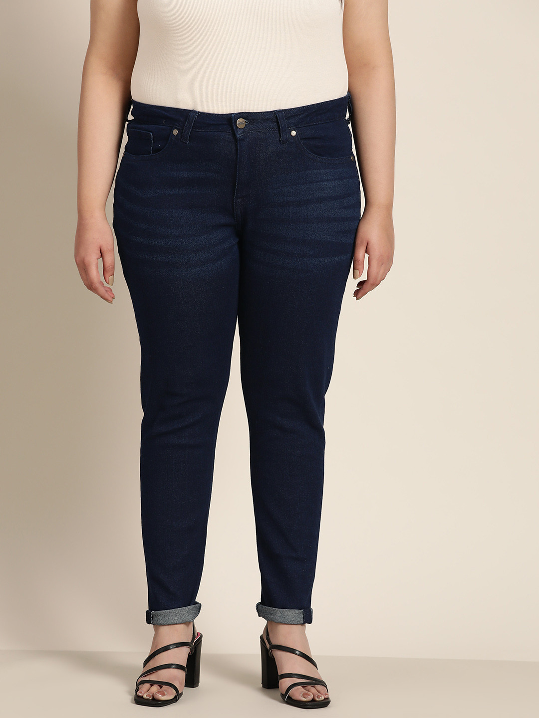 Sztori Women Plus Size Skinny Fit Jeans