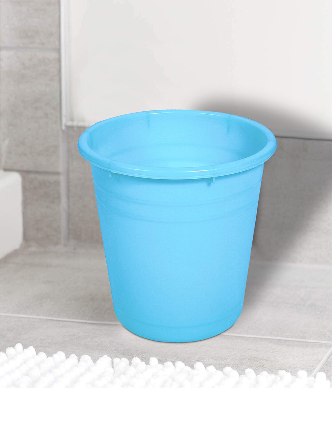 Kuber Industries Blue Open Round Garbage Dustbin 7 L