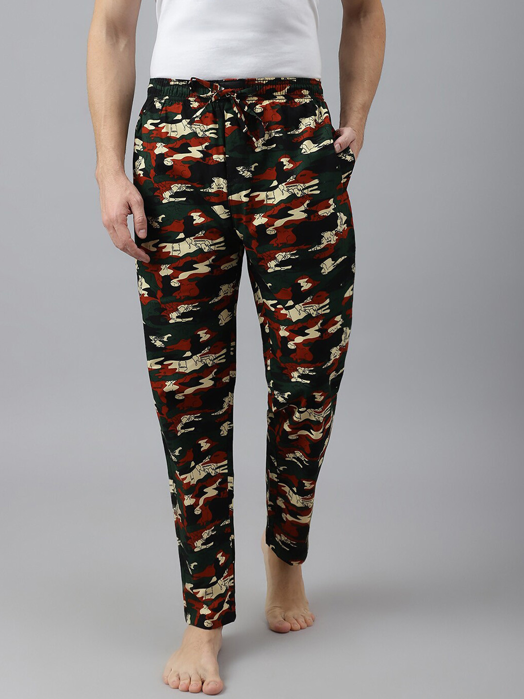 FLAMBOYANT Men Printed Cotton Lounge Pant