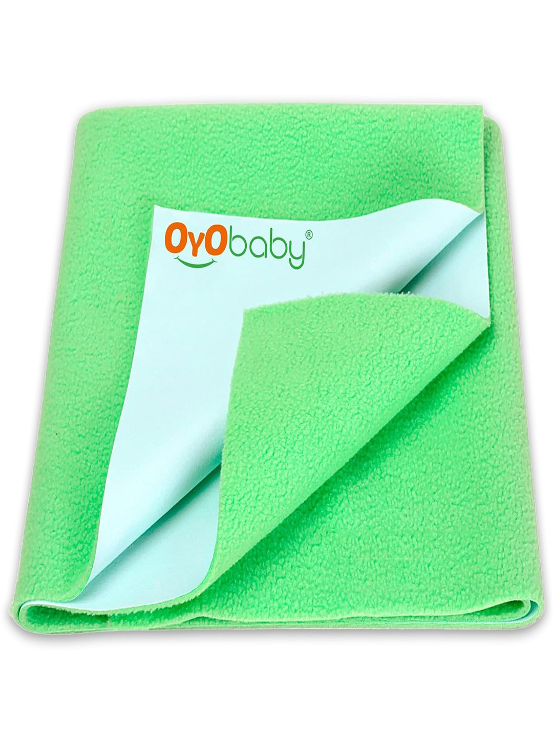 OyO Baby Light Green Waterproof & Baby Dry Sheet Polycotton Mattress Protector