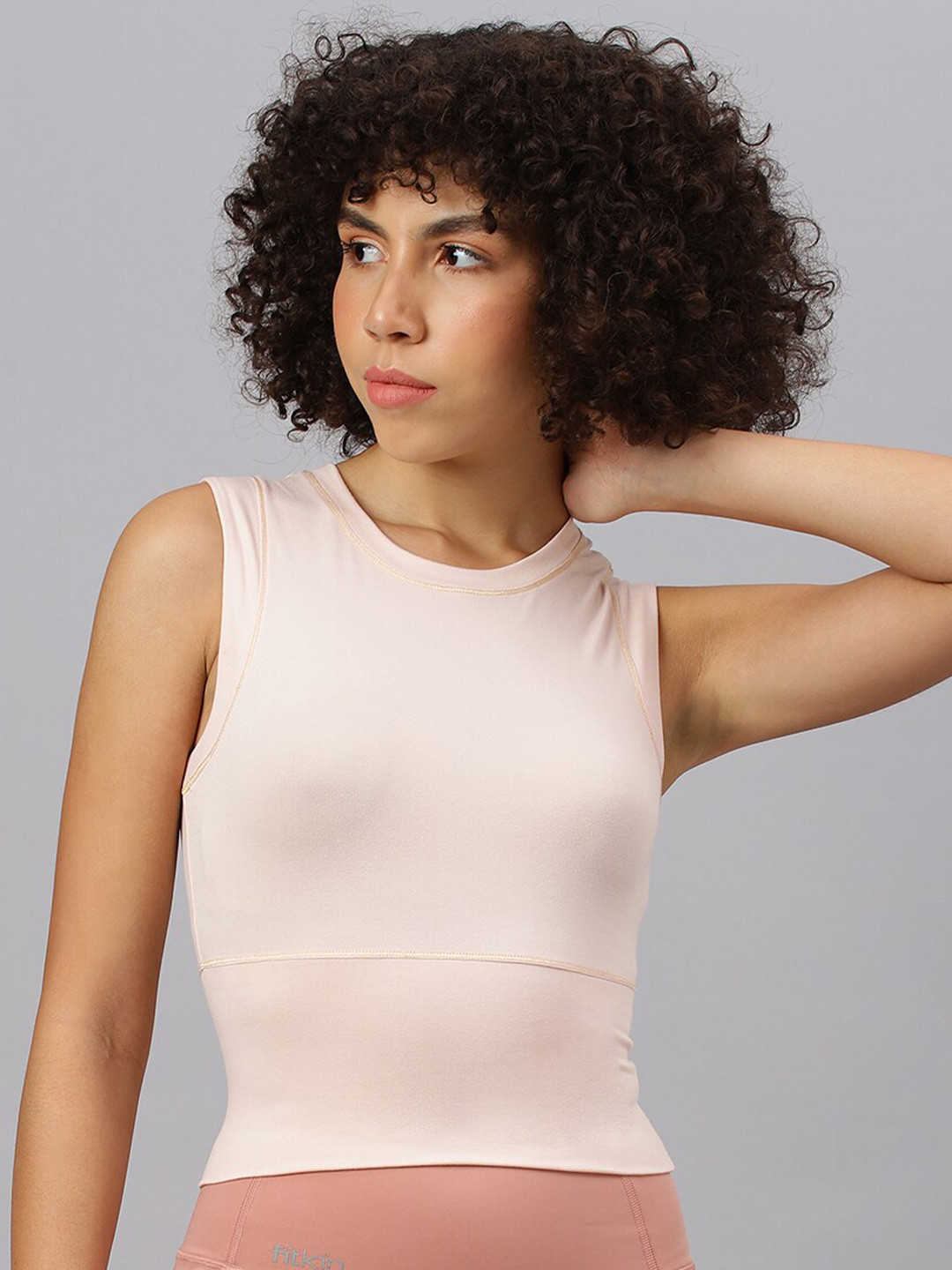 Fitkin Pink Crop Top