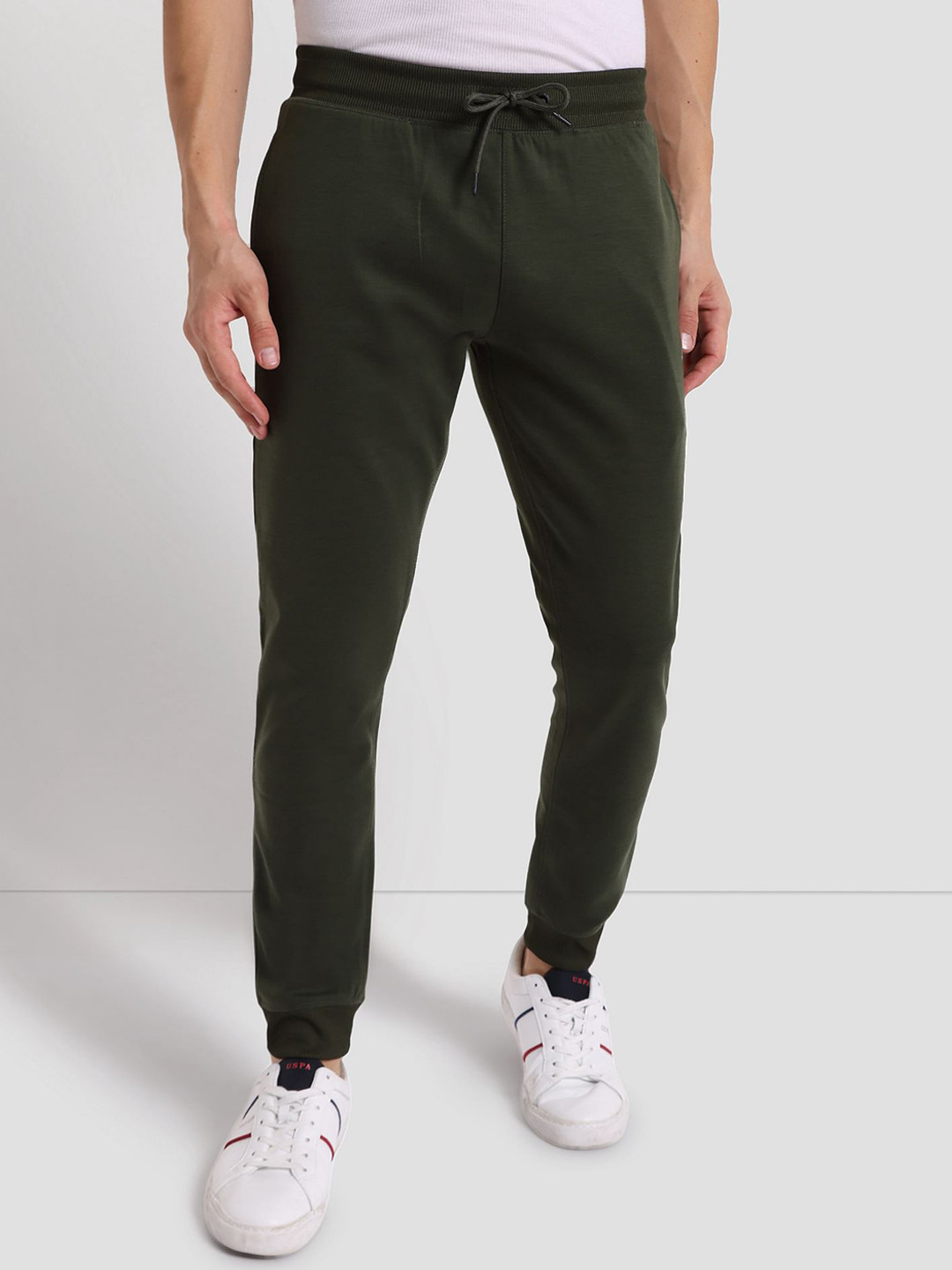 U.S. Polo Assn. Men Regular-Fit Reflective Logo Training Joggers