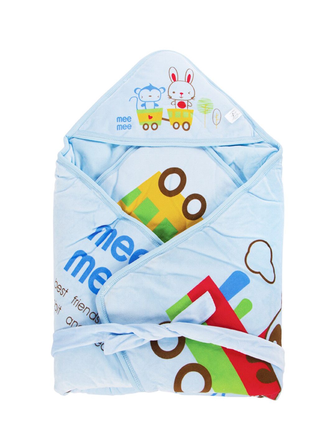 MeeMee Infant Baby Warm Wrapper Hooded With Double Layer