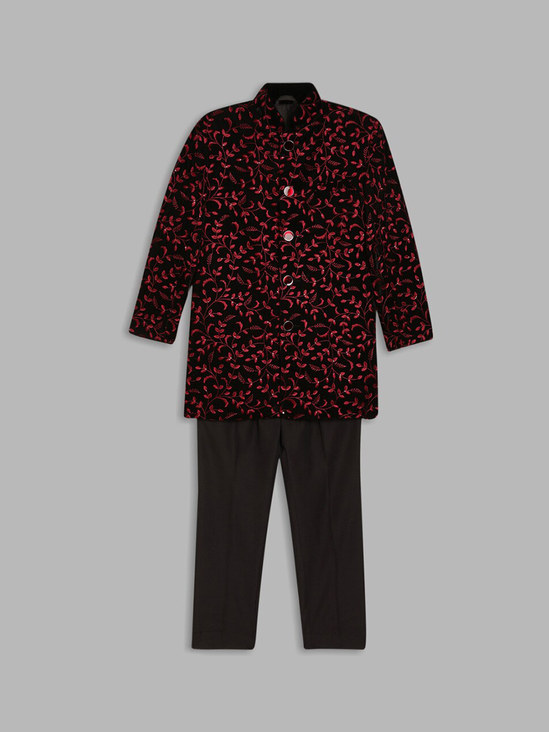 Blue Giraffe Boys Embroidered Sherwani