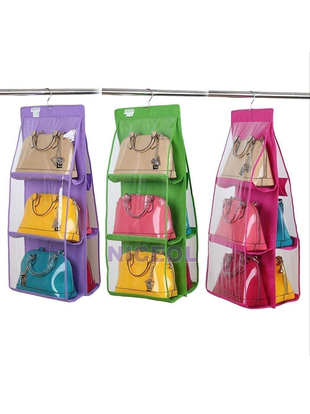 HOUSE OF QUIRK Purple Handbag Organiser