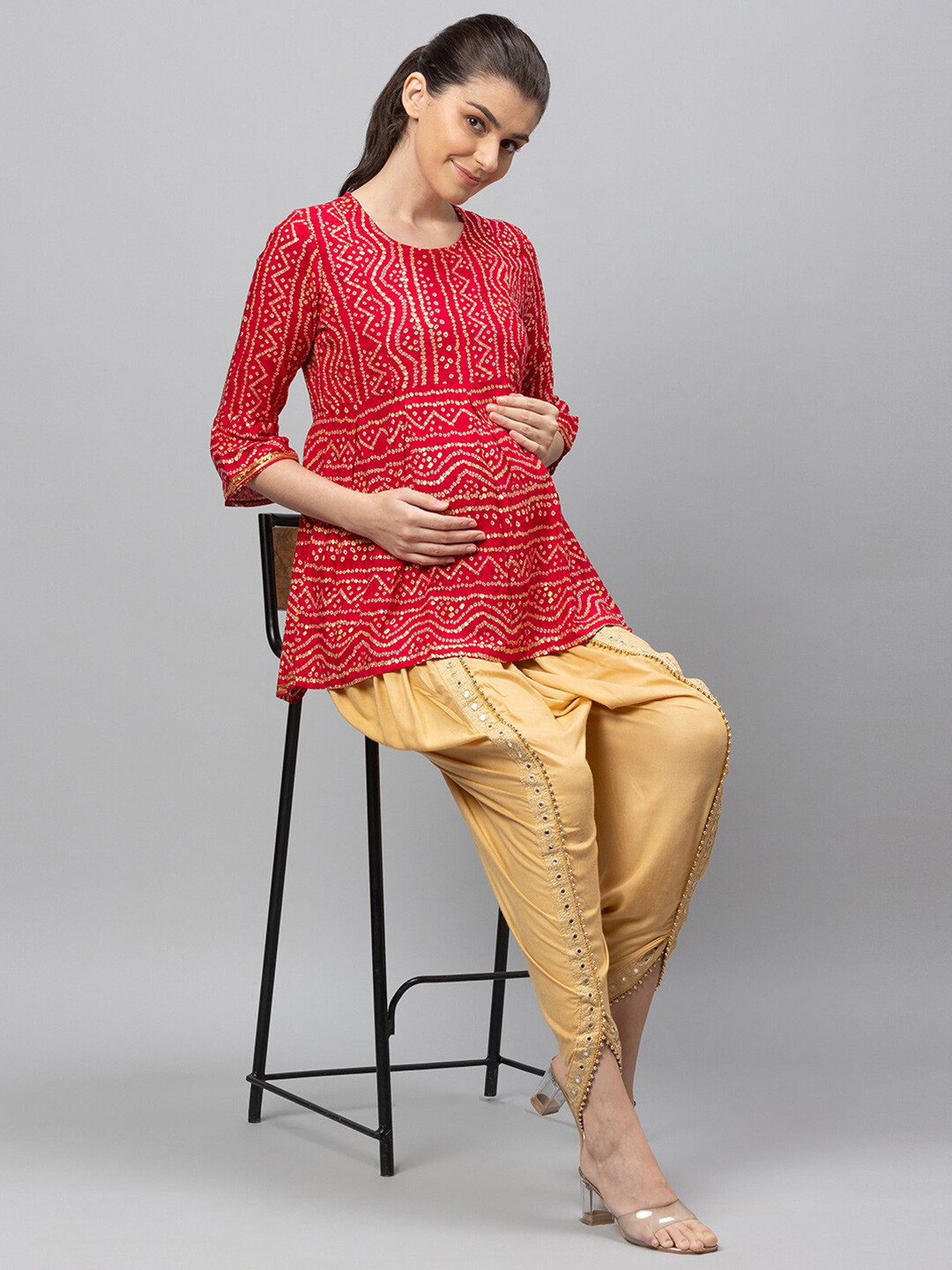 AV2 Maternity Print Top