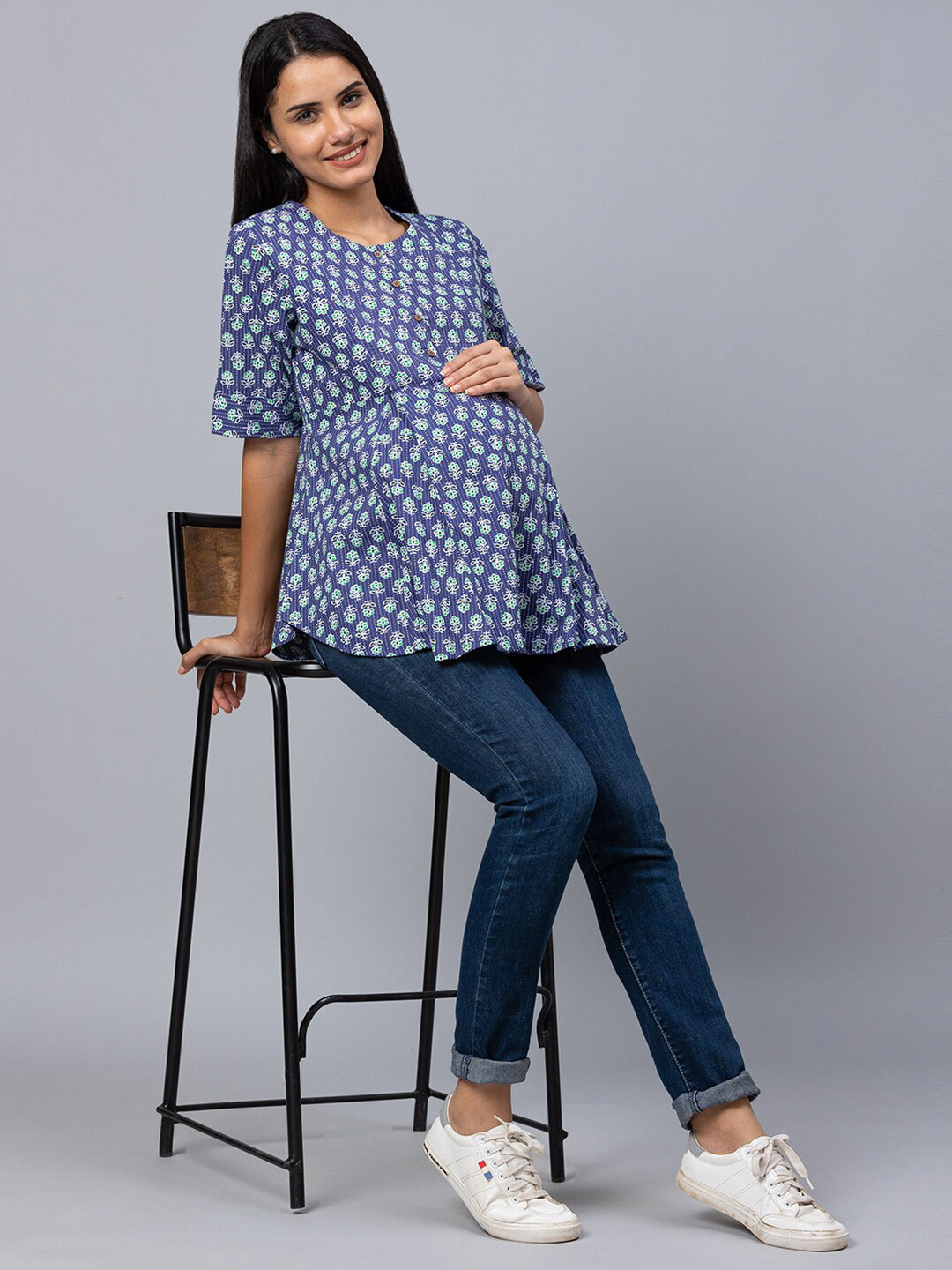 AV2 Cotton Print Top