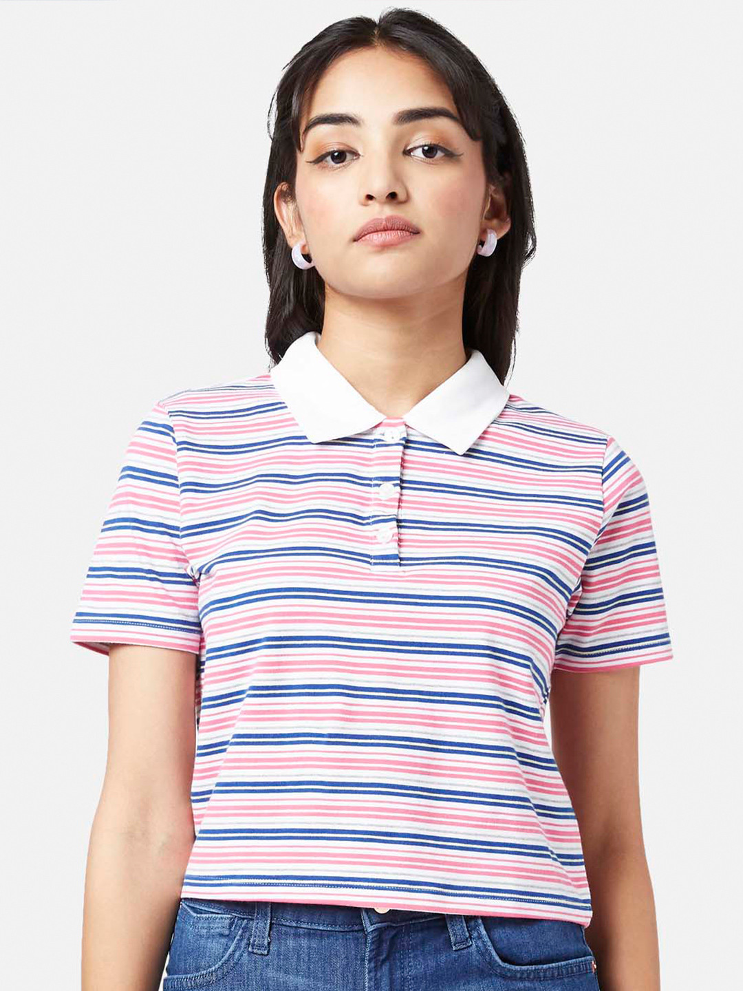 YU by Pantaloons Horizontal Striped Shirt