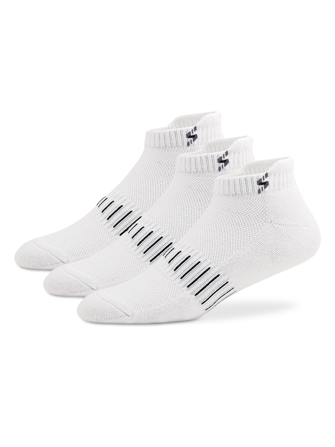 Supersox Unisex Bamboo Ankle Length Socks For Men & Women, (Pack Of 3, White)