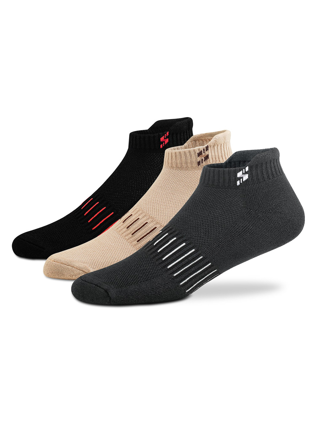 Supersox Unisex Bamboo Ankle Length Socks For Men & Women, (Pack Of 3, Multicolor)