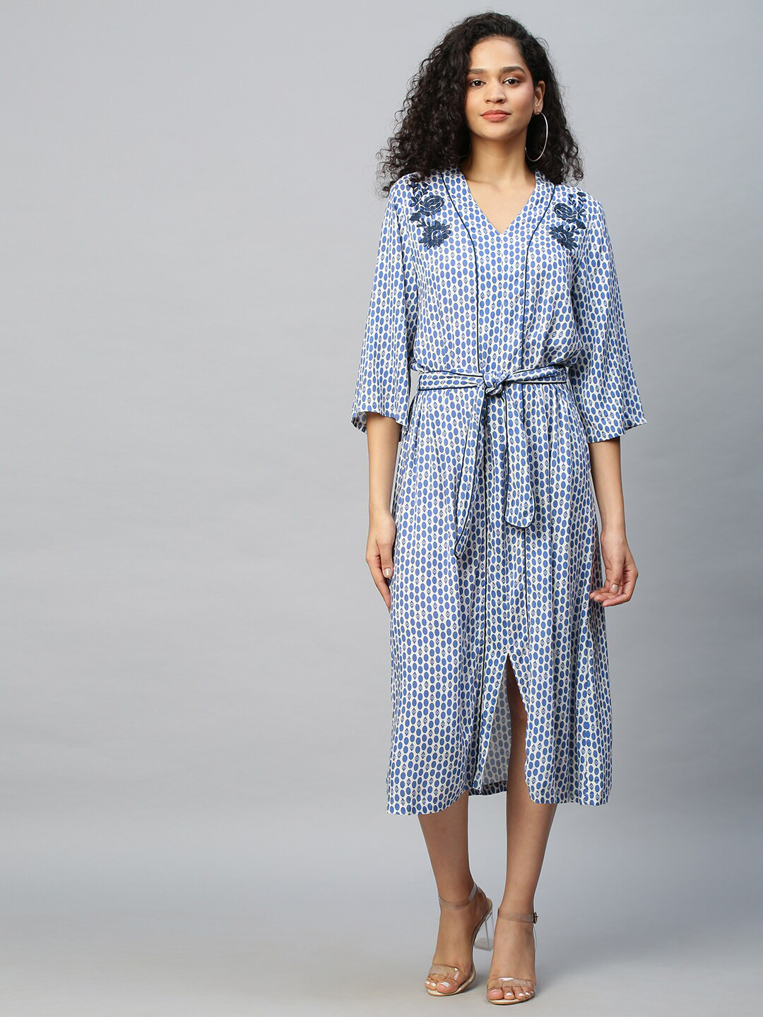 Chemistry Floral A-Line Midi Dress