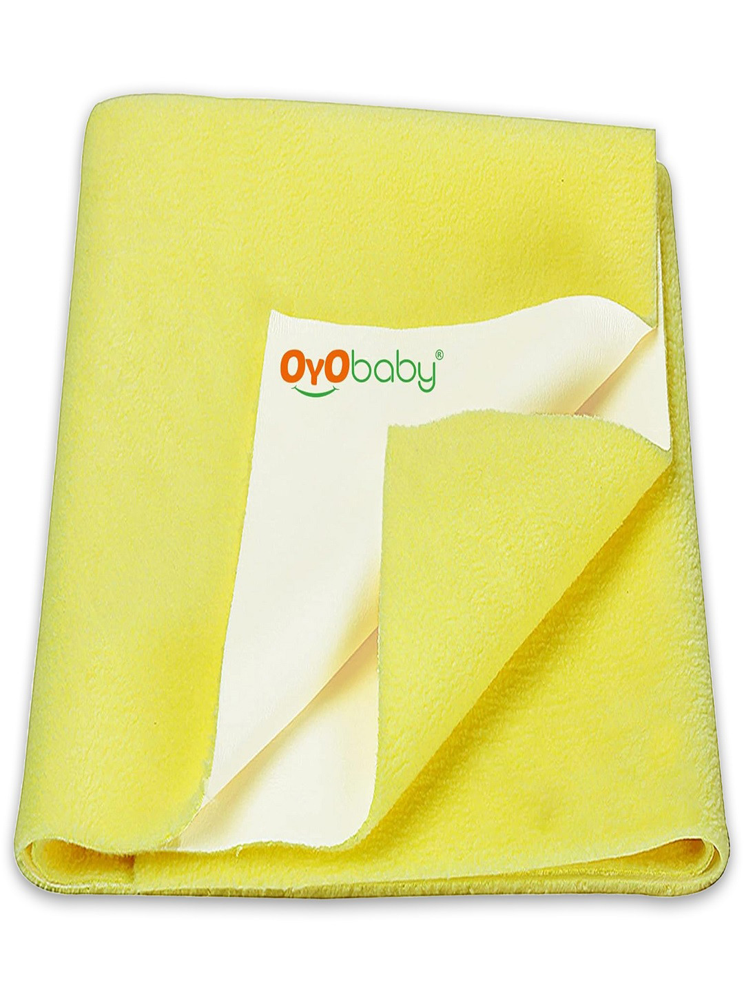 OyO Baby Yellow Waterproof & Baby Dry Sheet Polycotton Mattress Protector