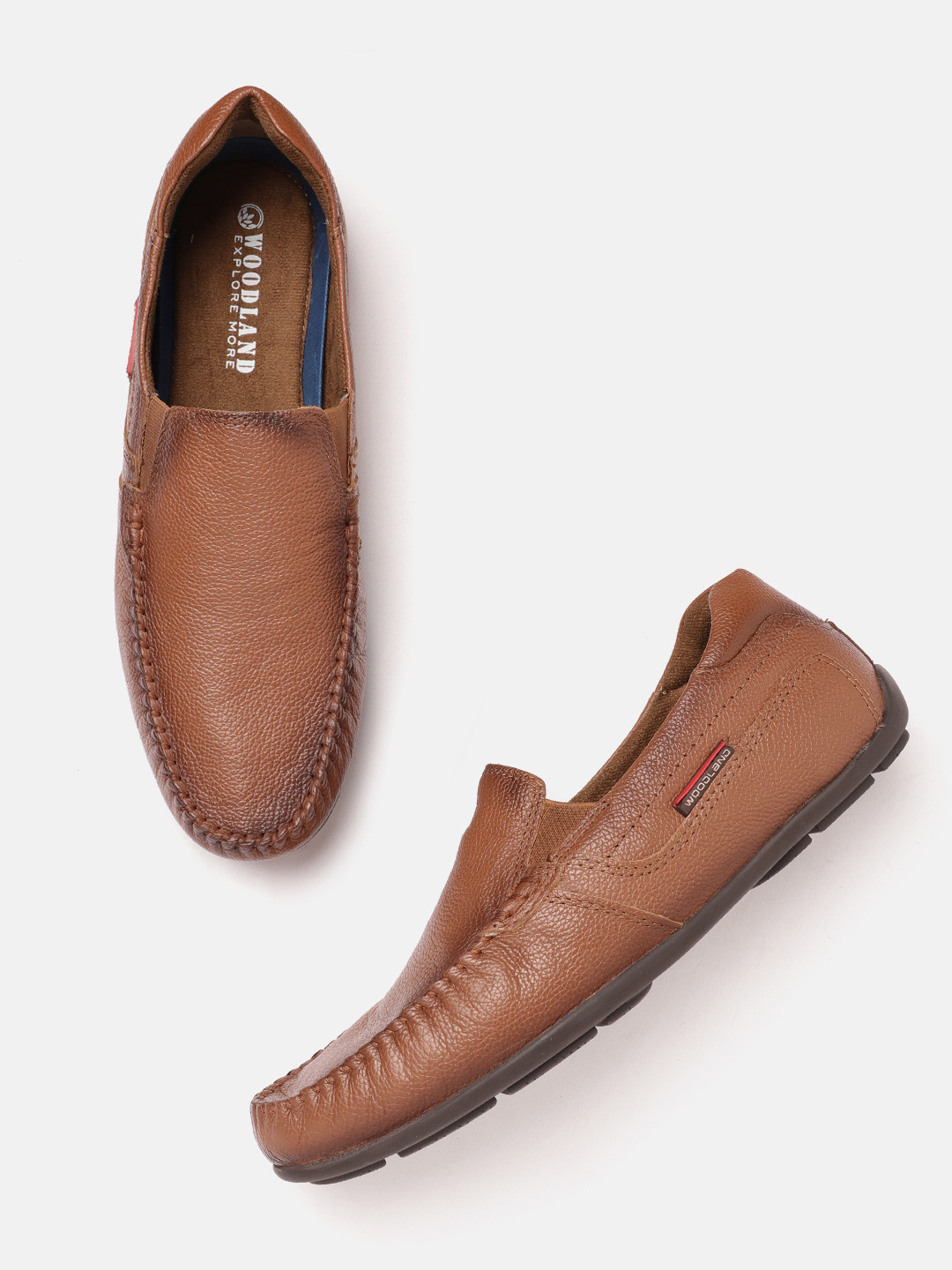 Woodland Men Leather Loafers