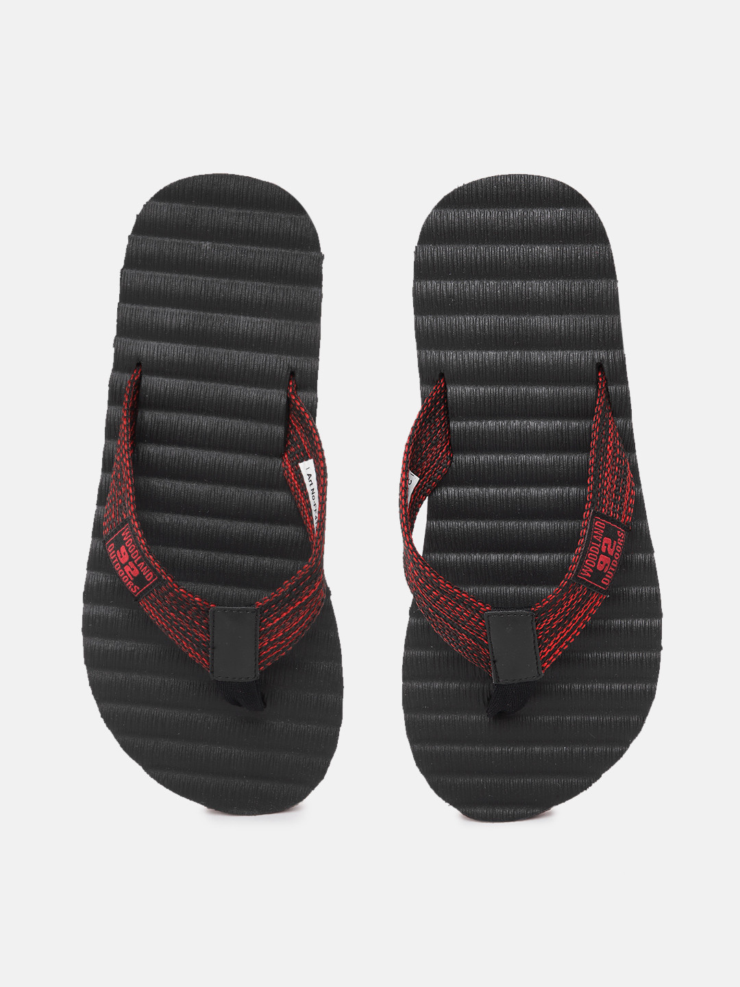 Woodland Men Textured Thong Flip-Flops