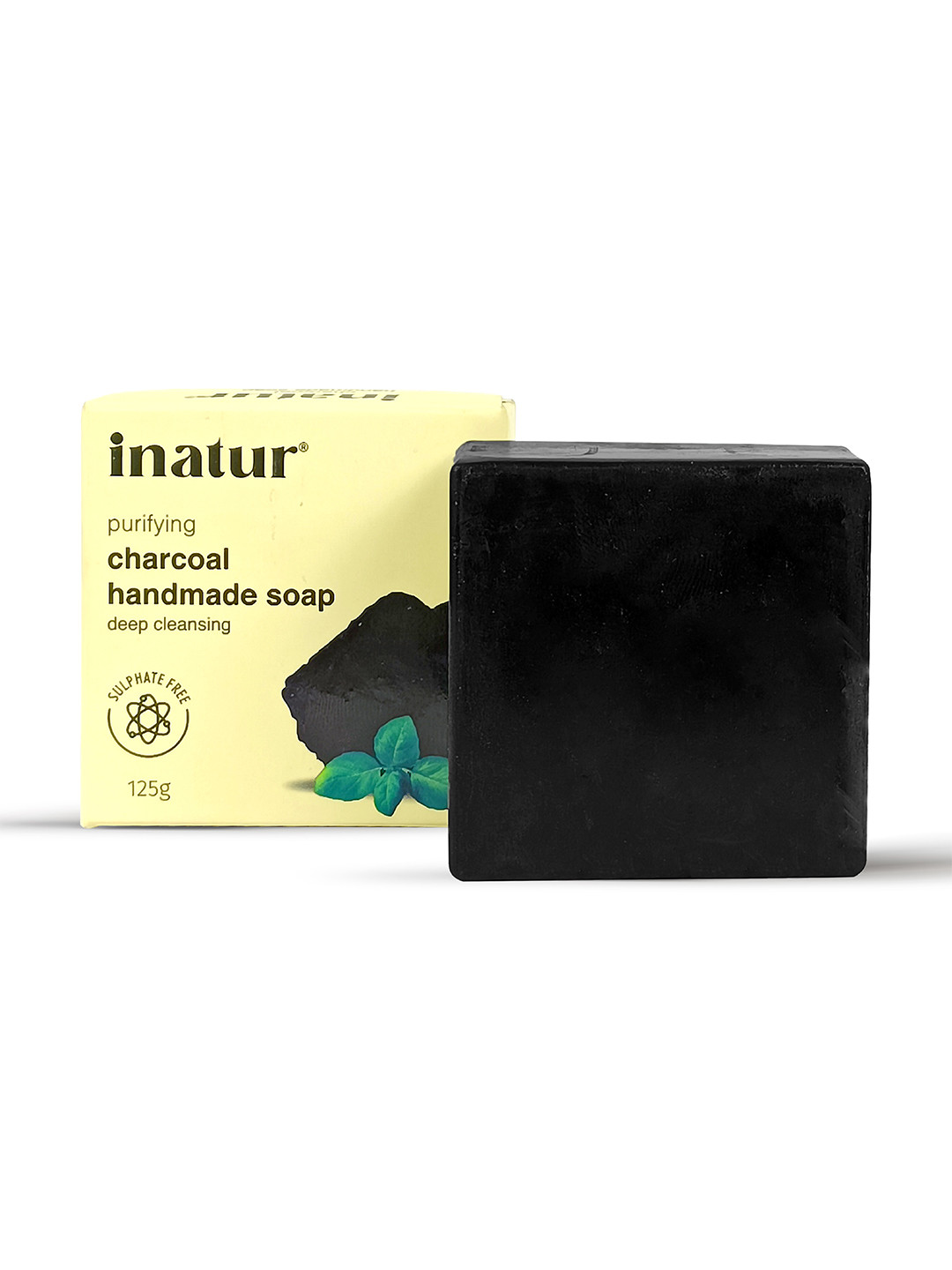 Inatur Charcoal Mineral Soap - 125 g