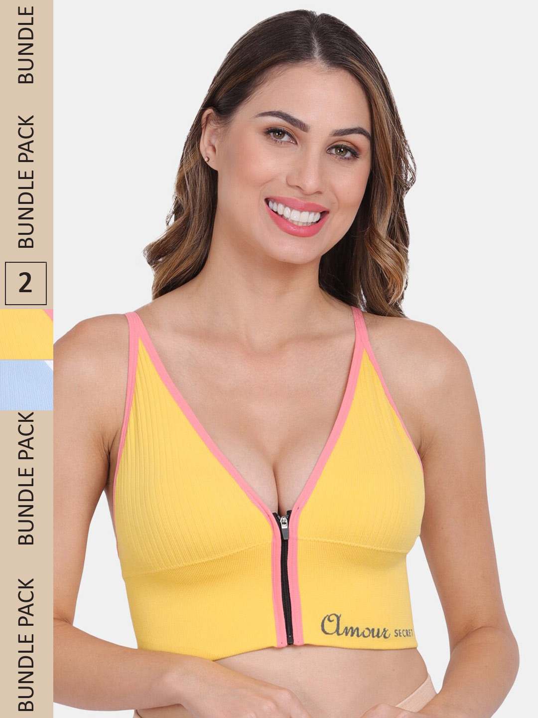 Amour Secret Removable Padding Colourblocked Bra