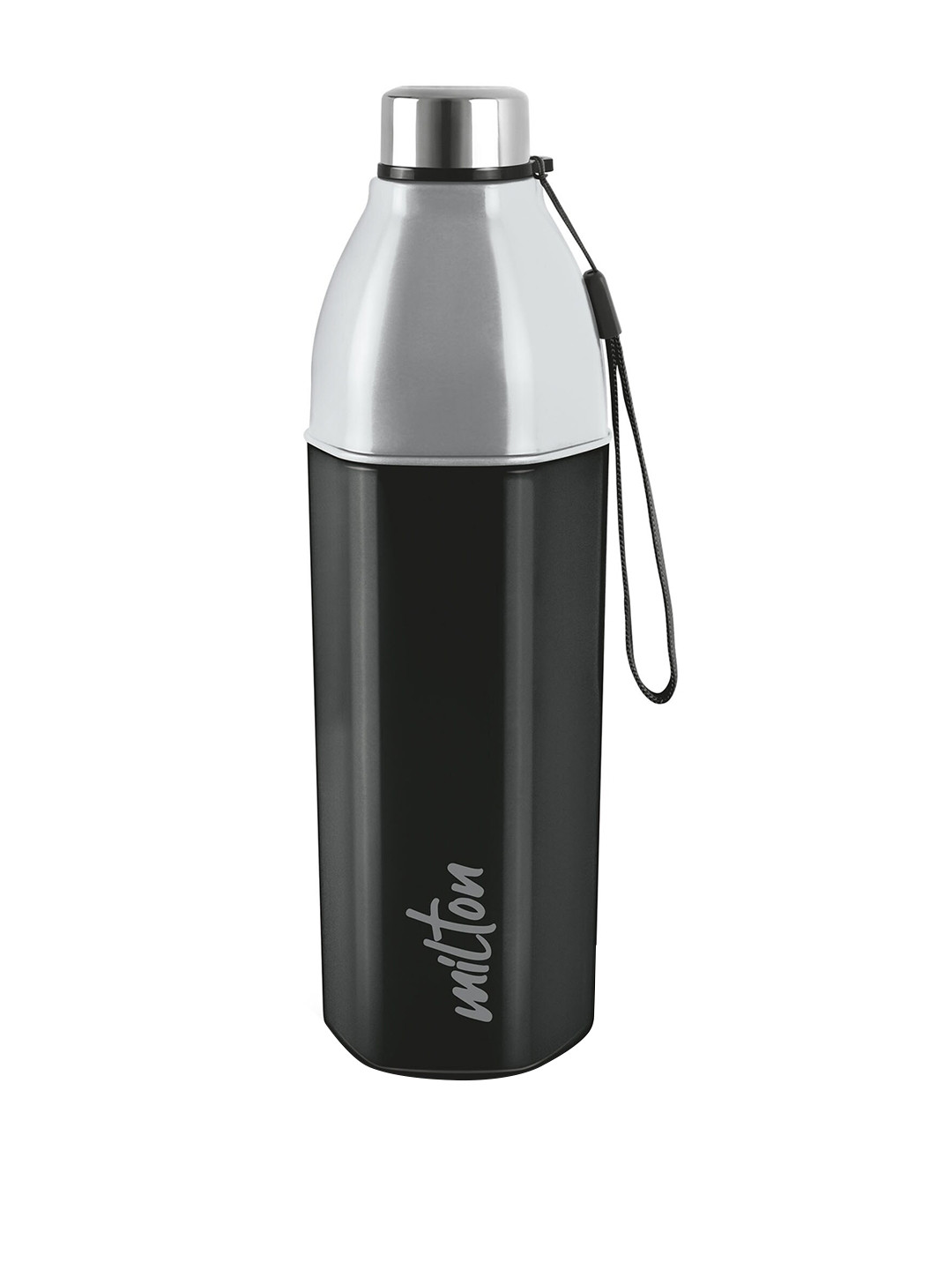 Milton Kool Hexone 900 Black Colourblocked Plastic Spill Proof Water Bottle - 720ml