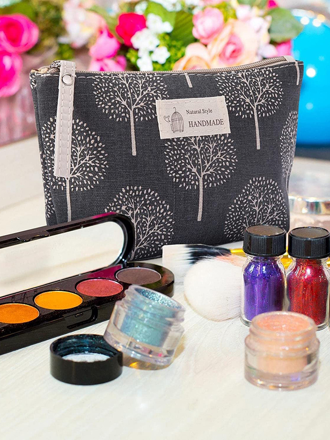 HOUSE OF QUIRK Printed Organiser Pouch With Zipper