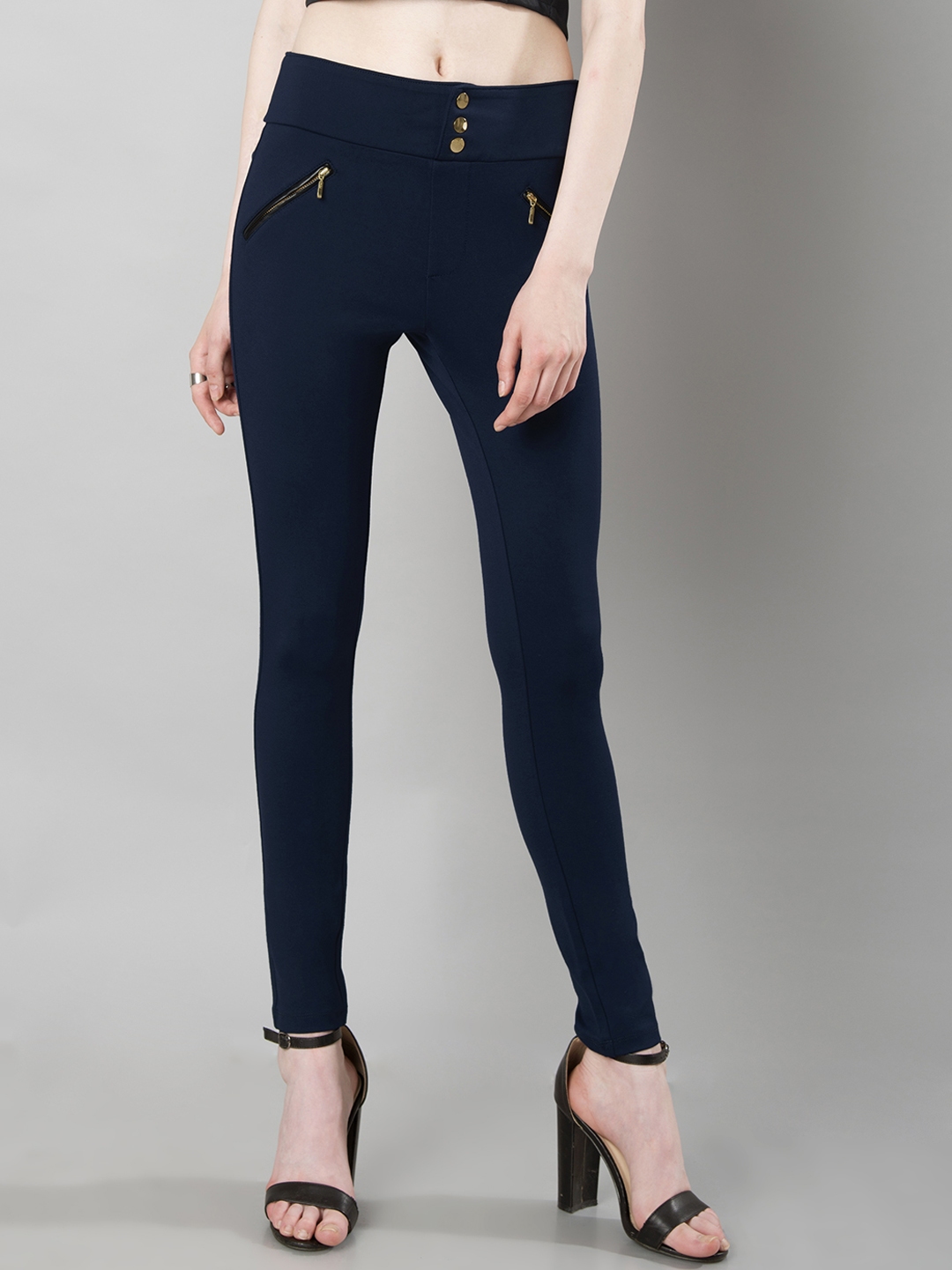 navy blue jeggings