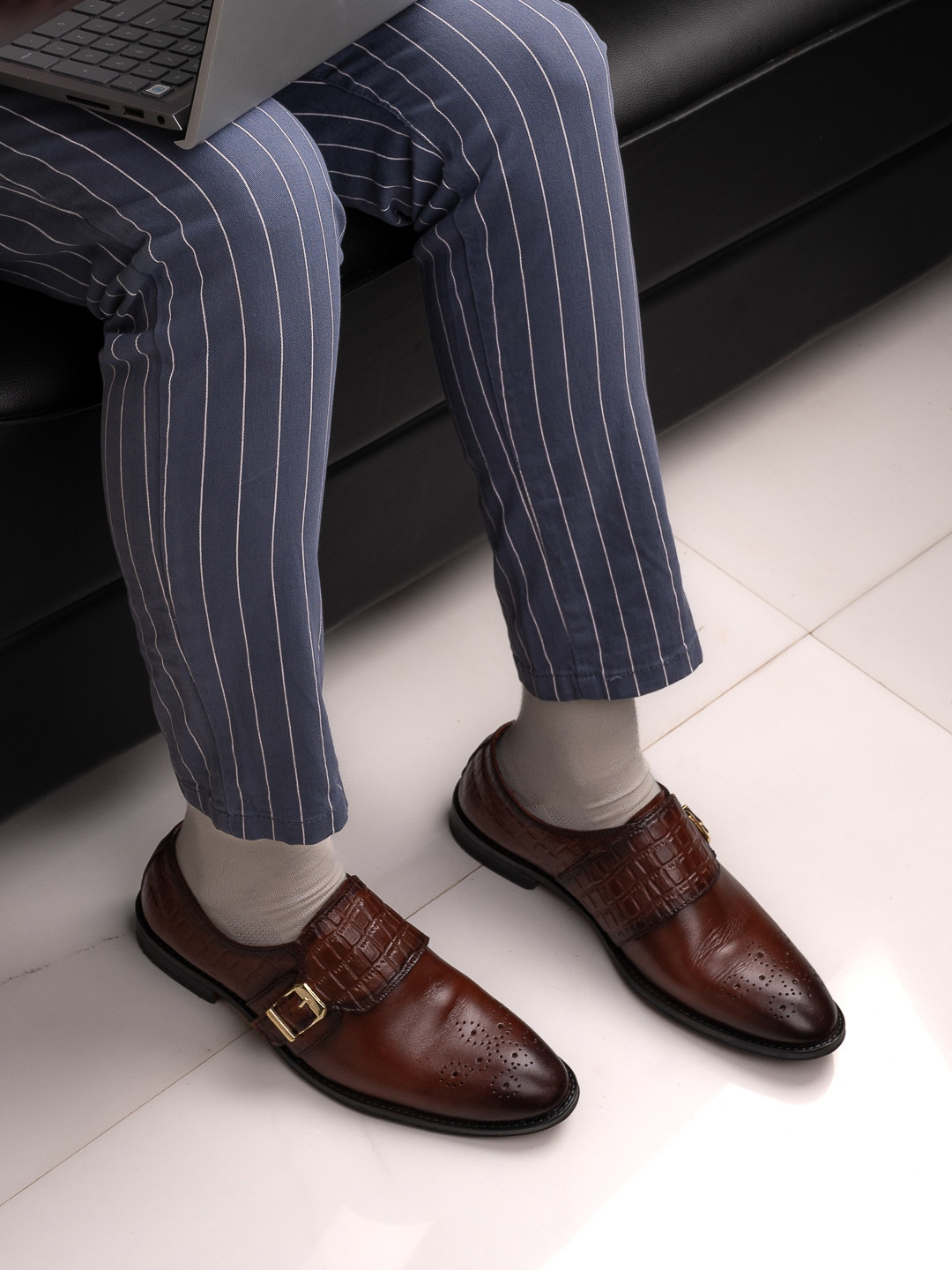 LA BOTTE Men Leather Slip-On Formal Shoes