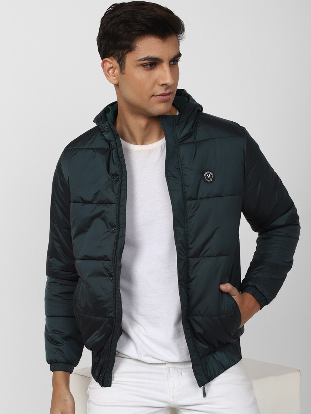 Van Heusen  Men Solid Puffer Jacket