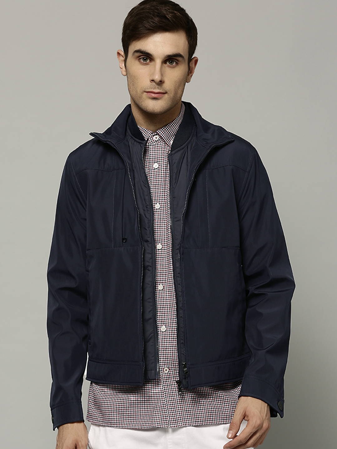 Marks and spencer navy jacket discount