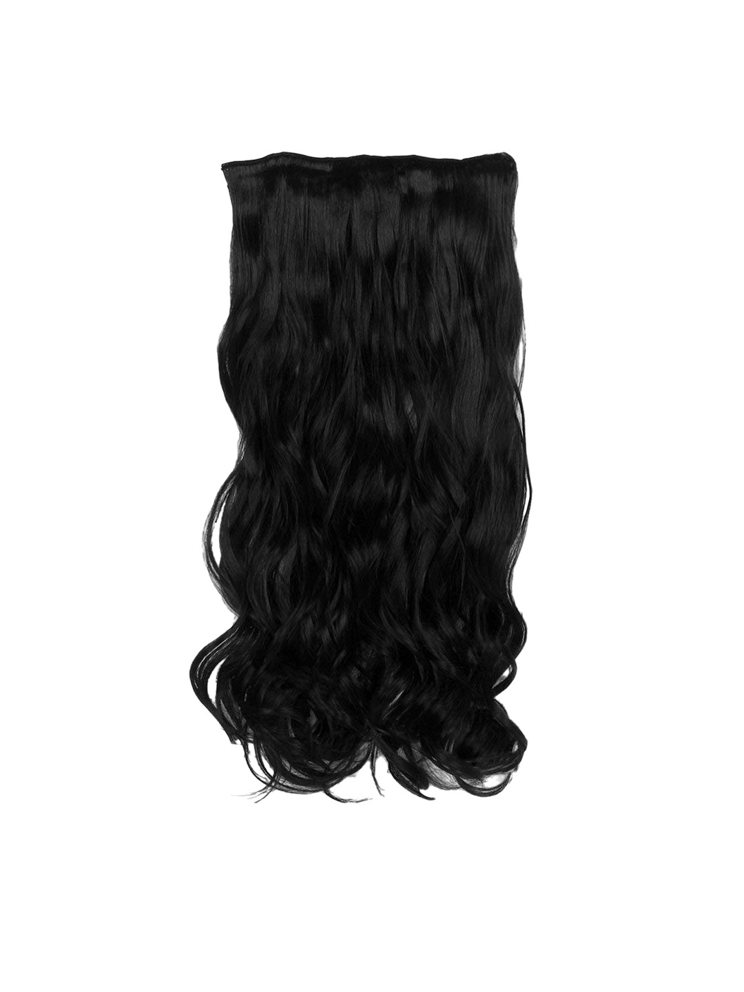 CHRONEX Set Of 6 Curly 14 Clips Full Head Clip Extensions - Black