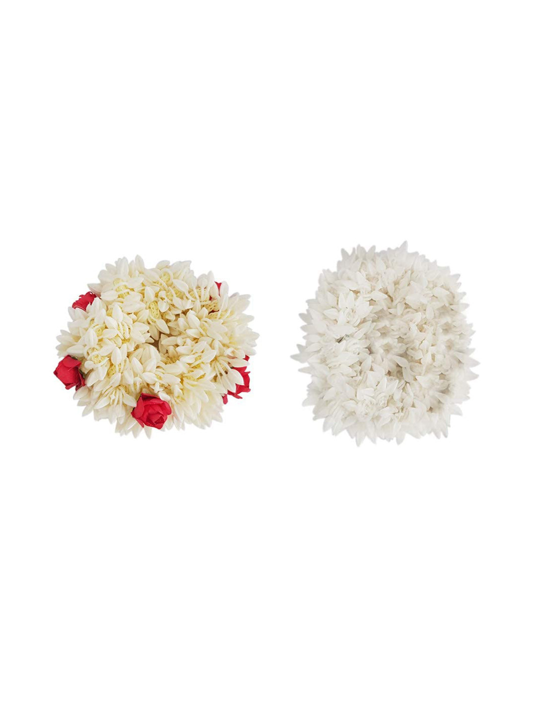 CHRONEX Women Set of 2 Mogra Rubber Band Gajra Ponytail Holders