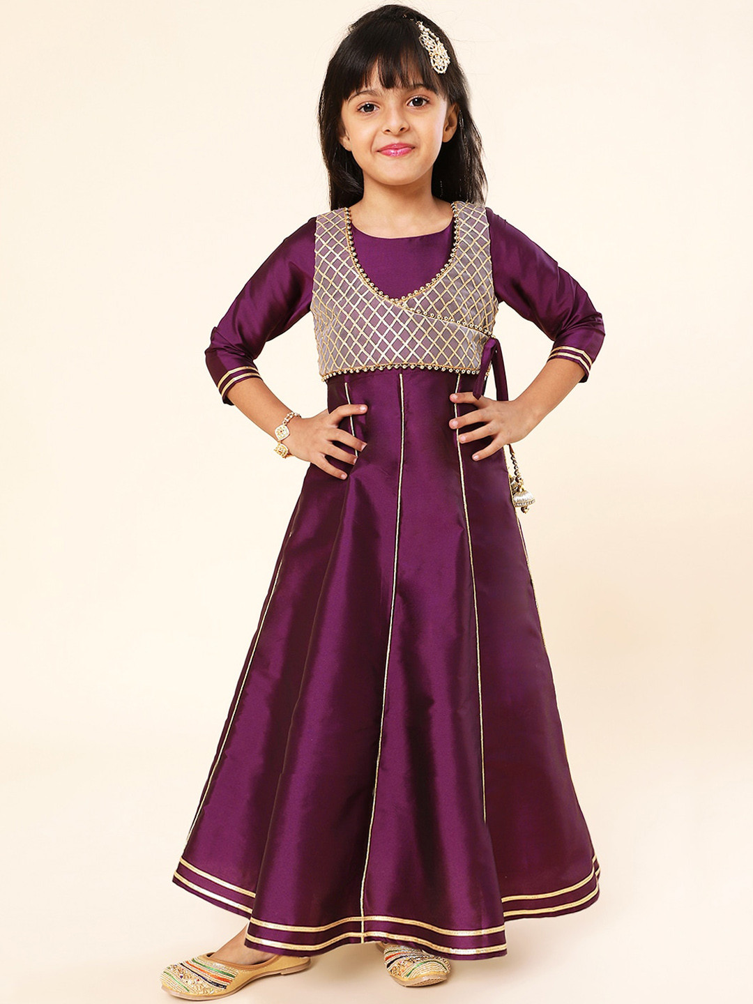A.T.U.N. Girls Gotta Work Jacket Anarkali Gown
